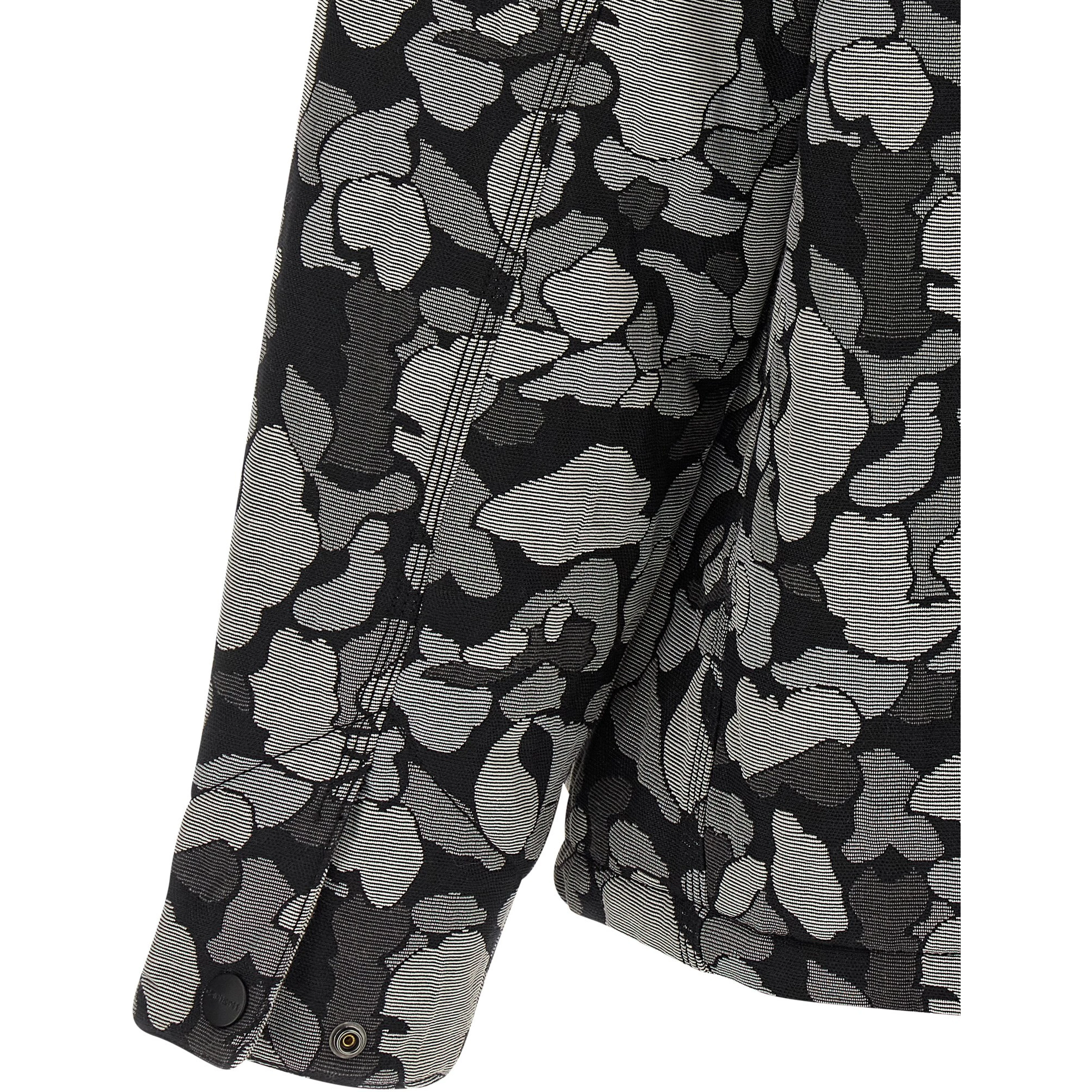 Gray Cotton Full-Length Jacket