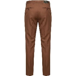 Brown Viscose Men's Pant