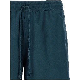 Blue Polyester Shorts