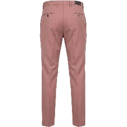 Pink Viscose Men Pant