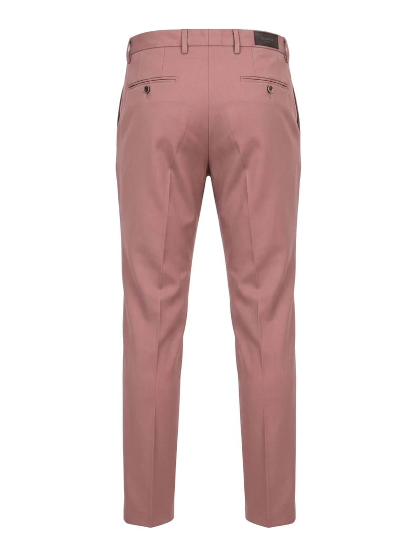Pink Viscose Men Pant