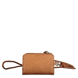 Brown Polyurethane Women's Wallet