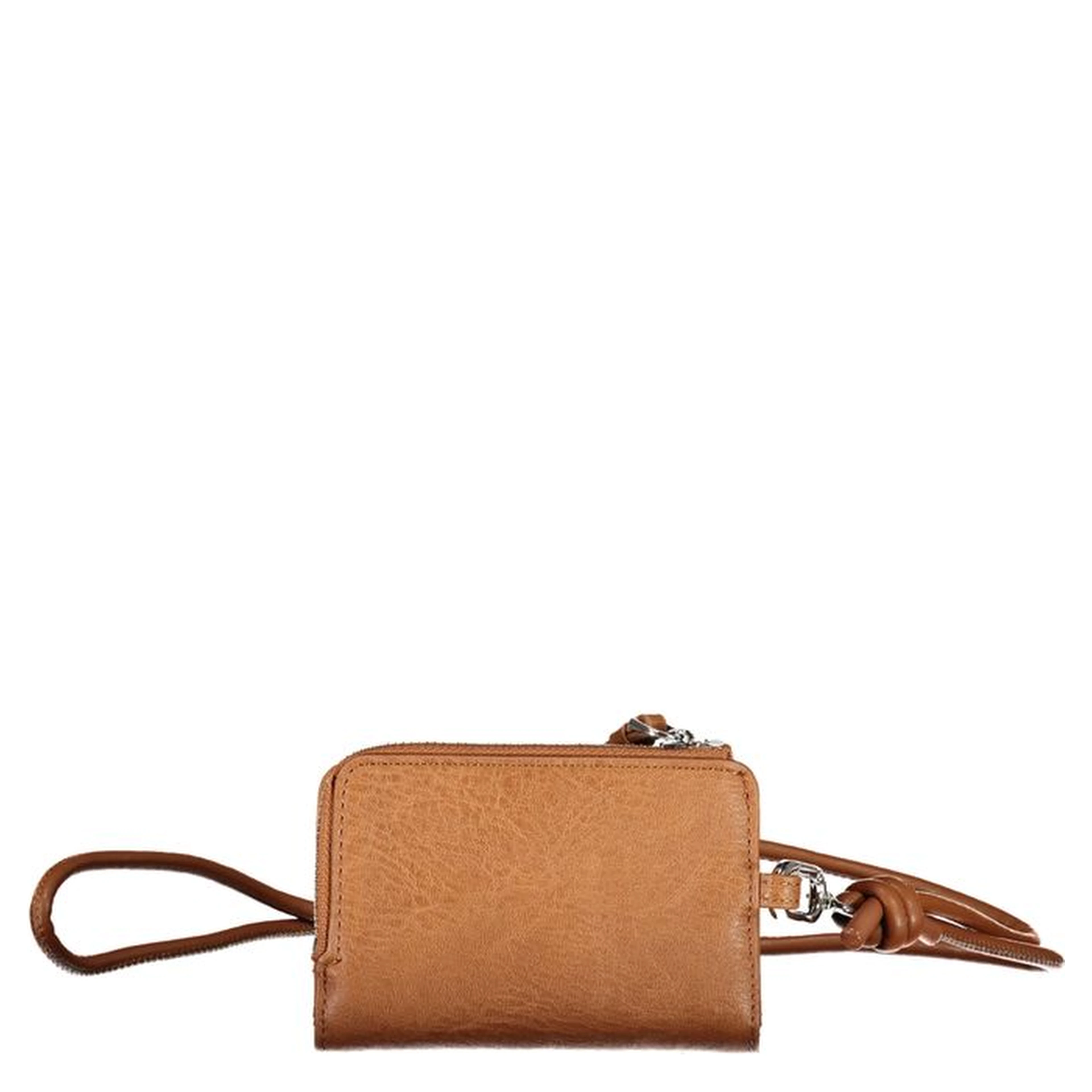 Brown Polyurethane Women's Wallet