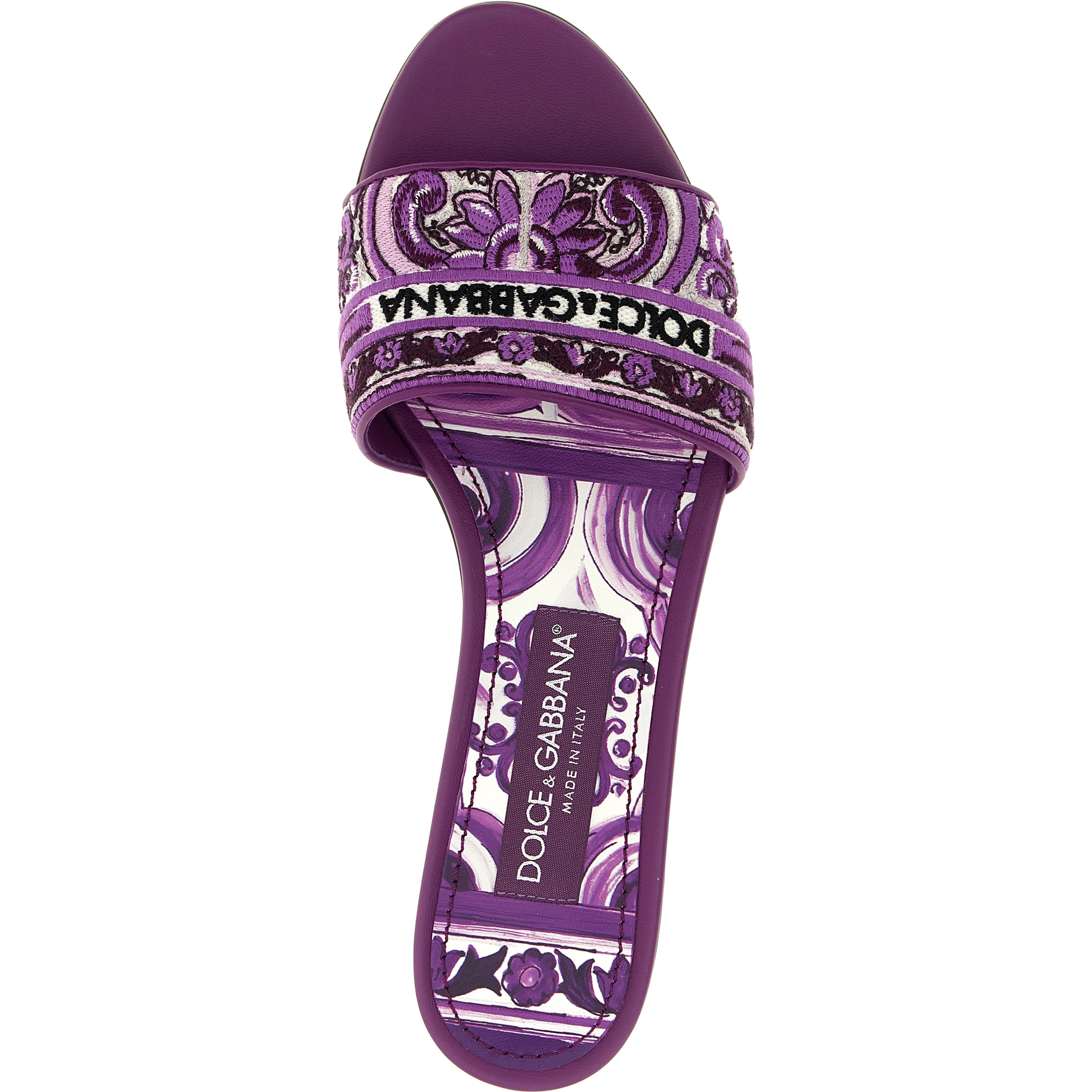 Purple Cotton Slides