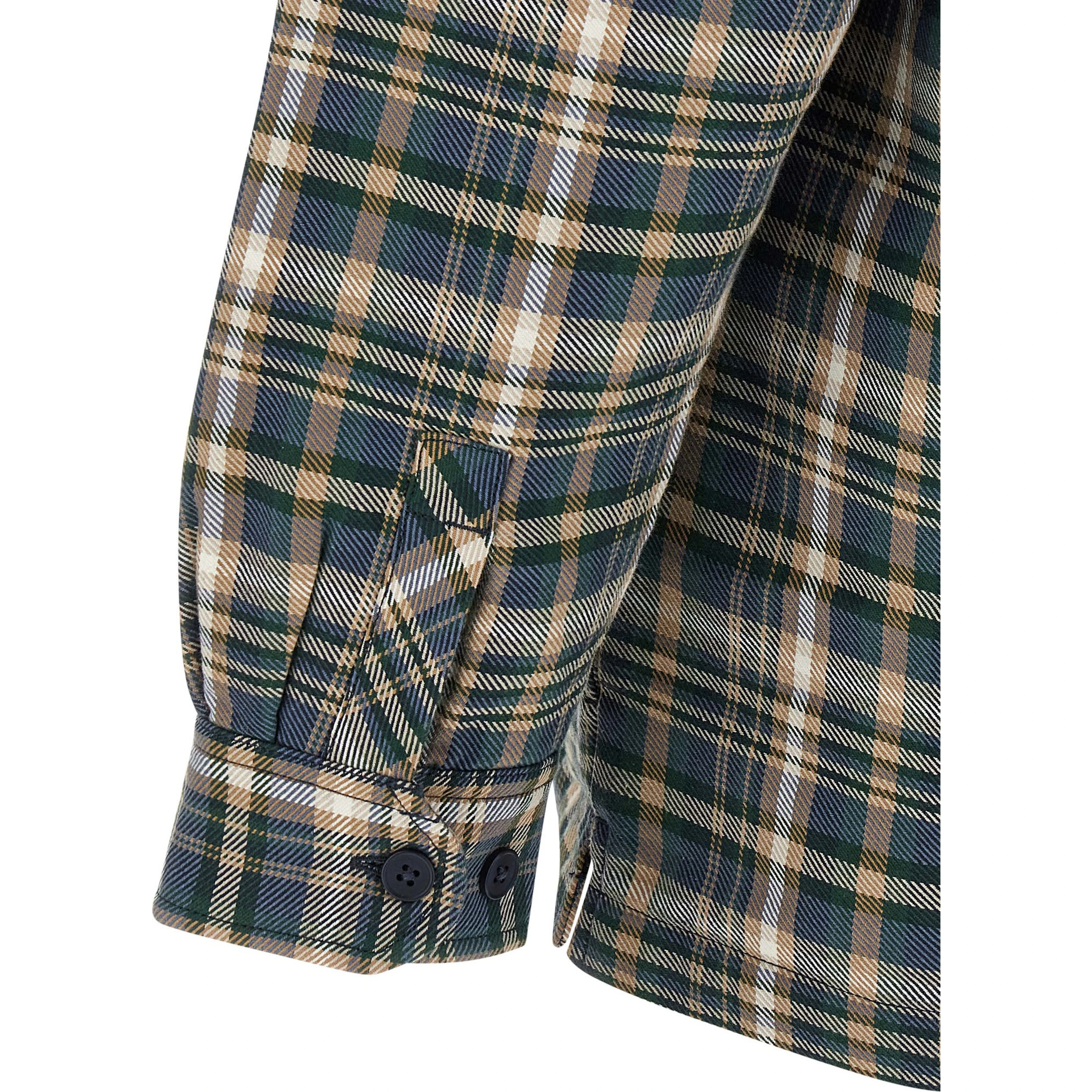 Multicolor Cotton Full-Length Jacket