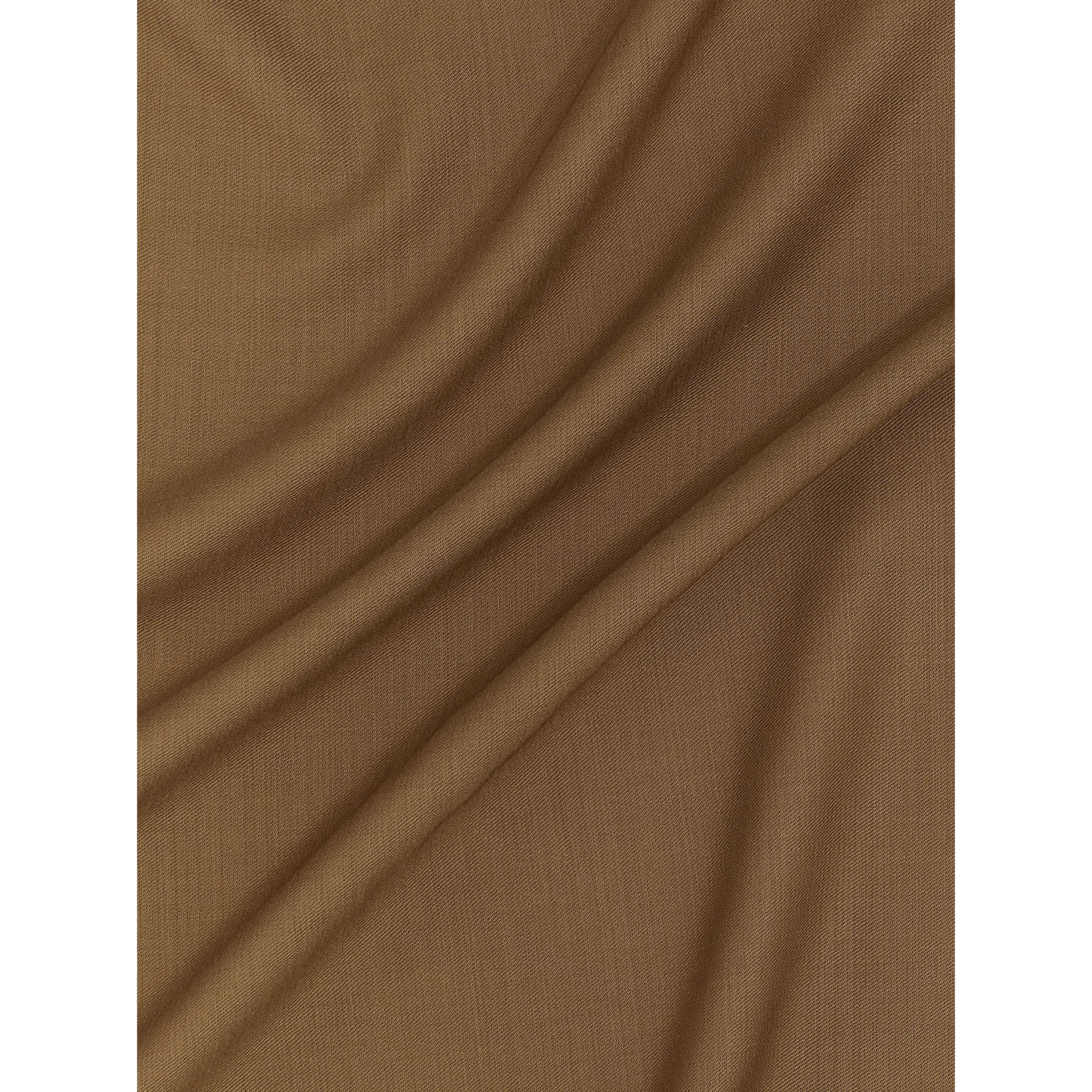 Brown Virgin Wool Foulard