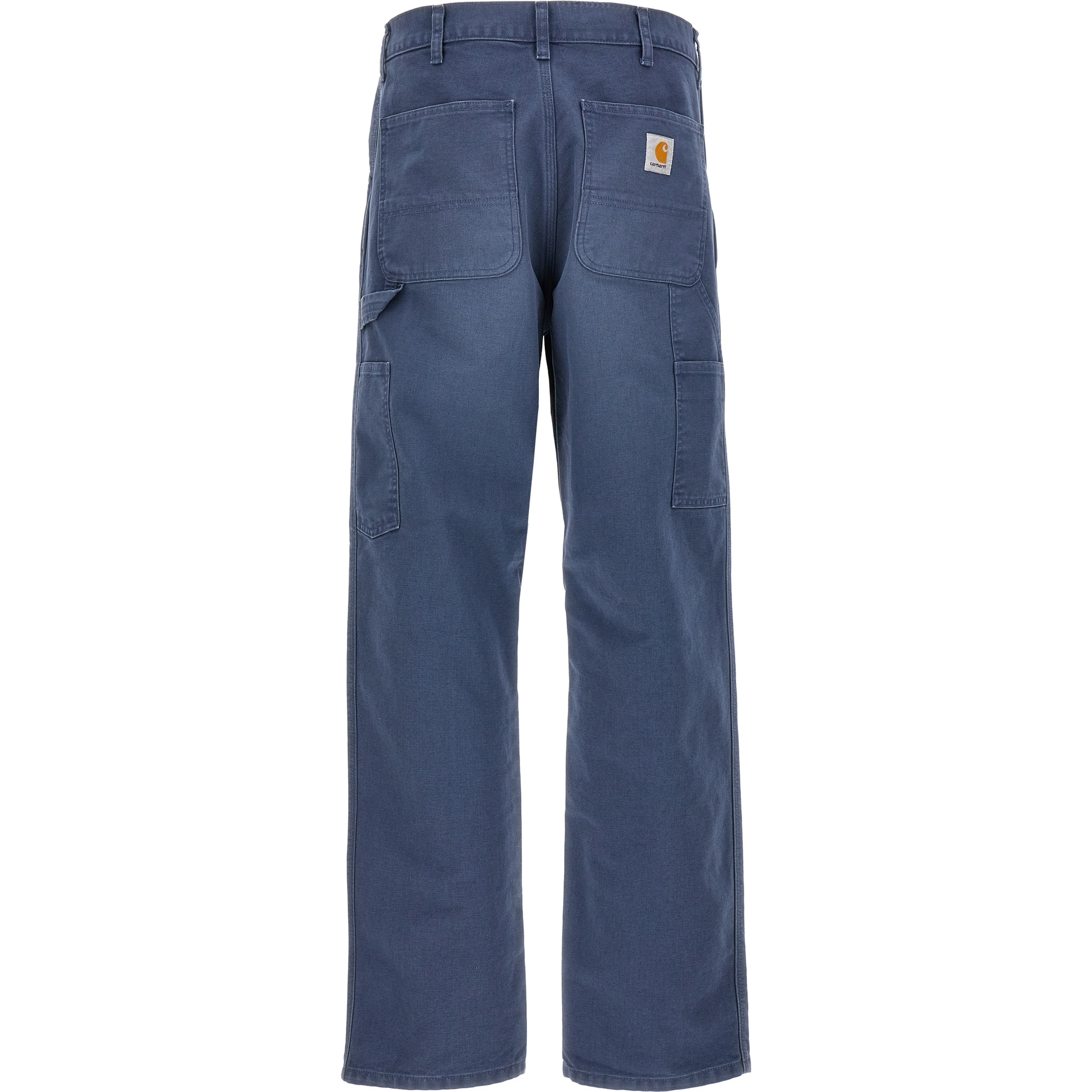 Blue Organic Cotton Casual Pants