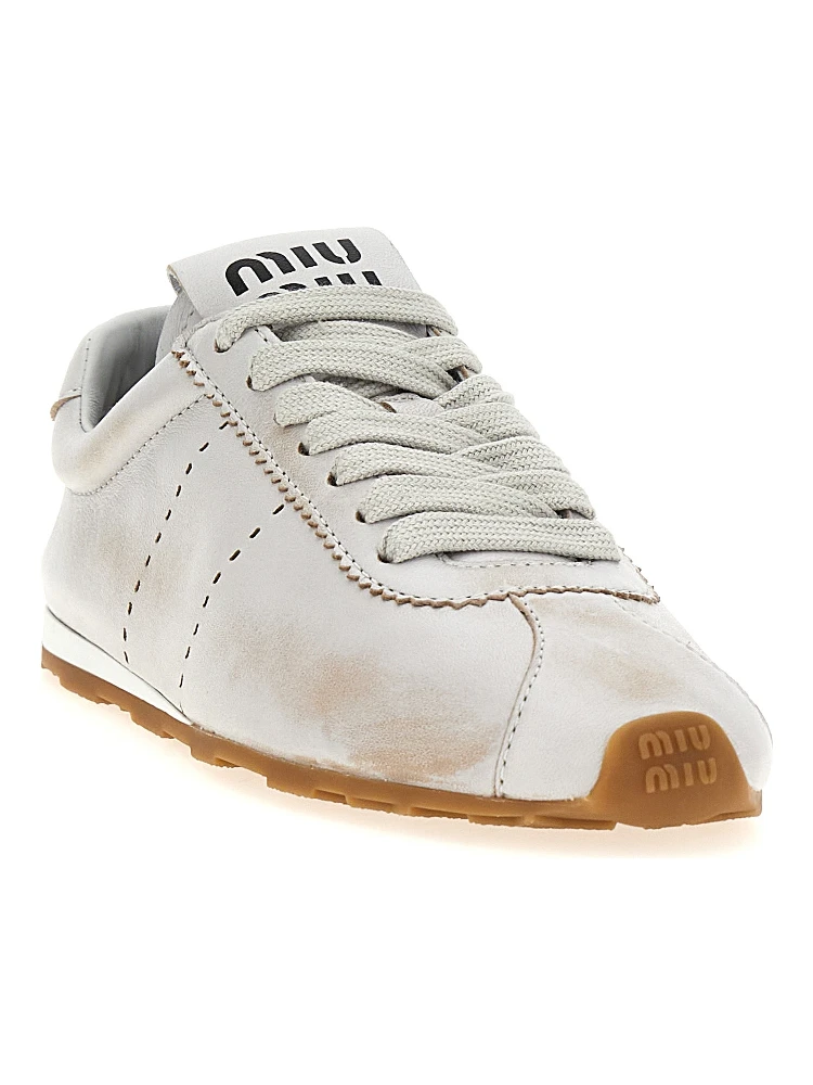 White Calfskin Low Top Sneakers alternative
