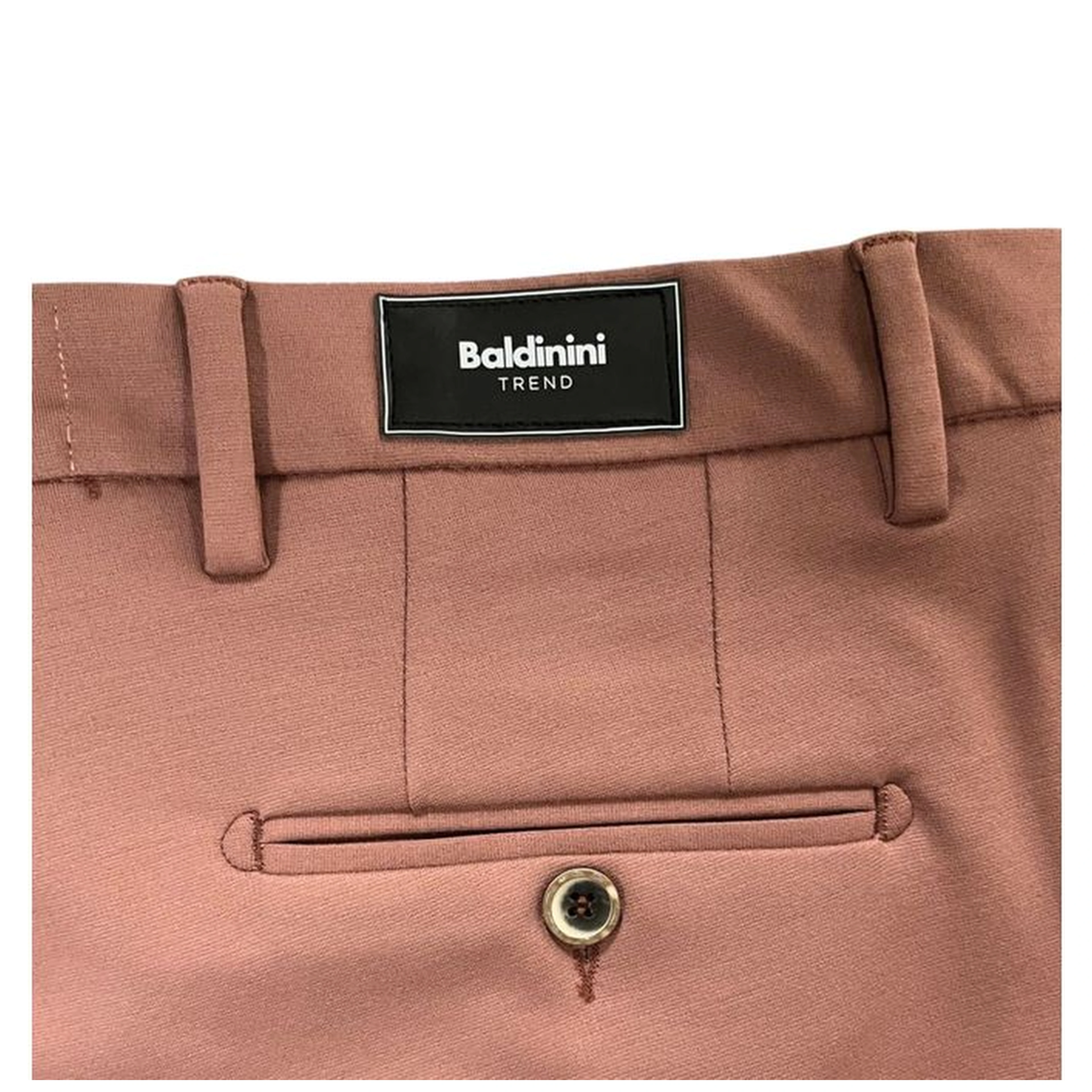 Pink Viscose Men Pant