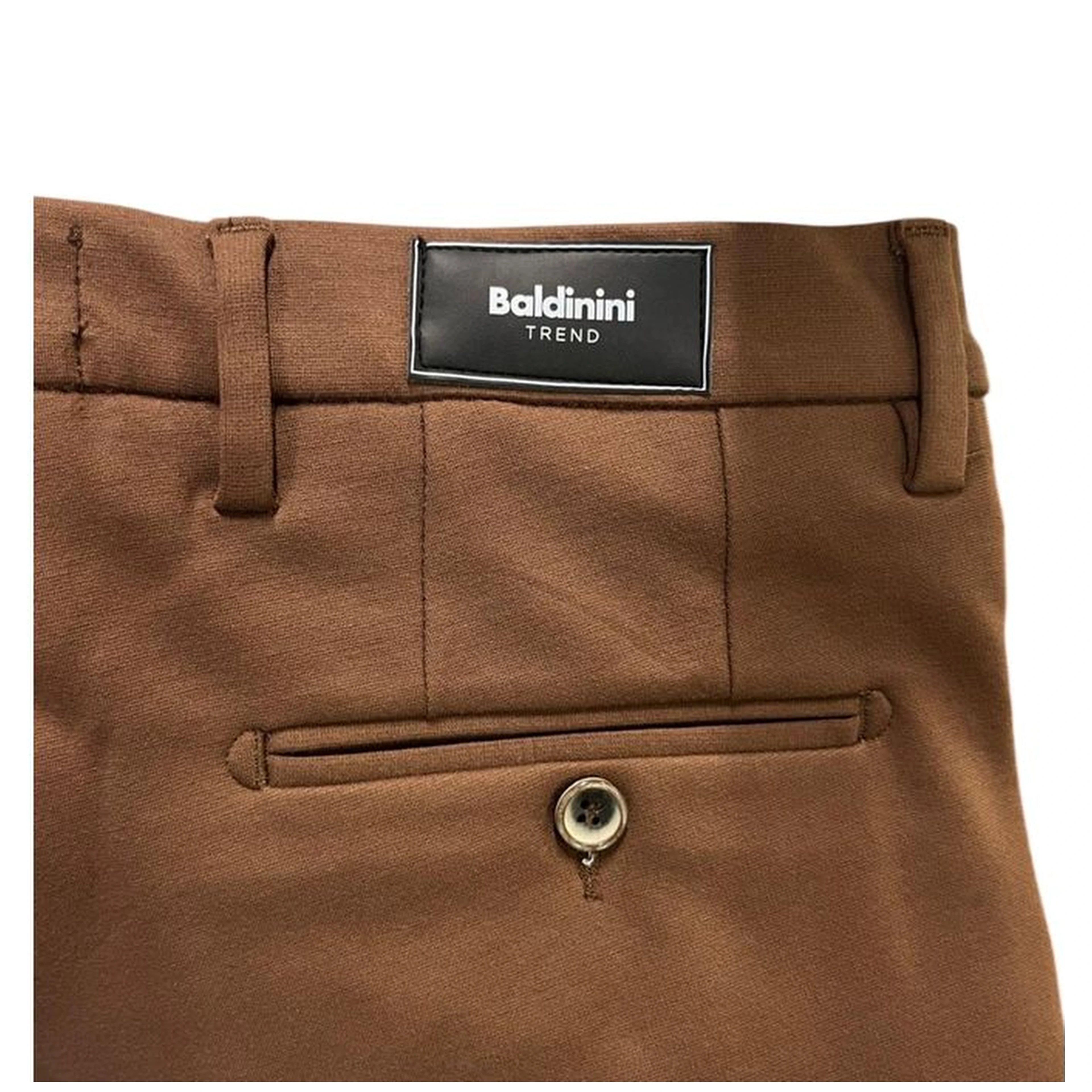 Brown Viscose Men's Pant