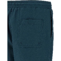 Blue Polyester Shorts