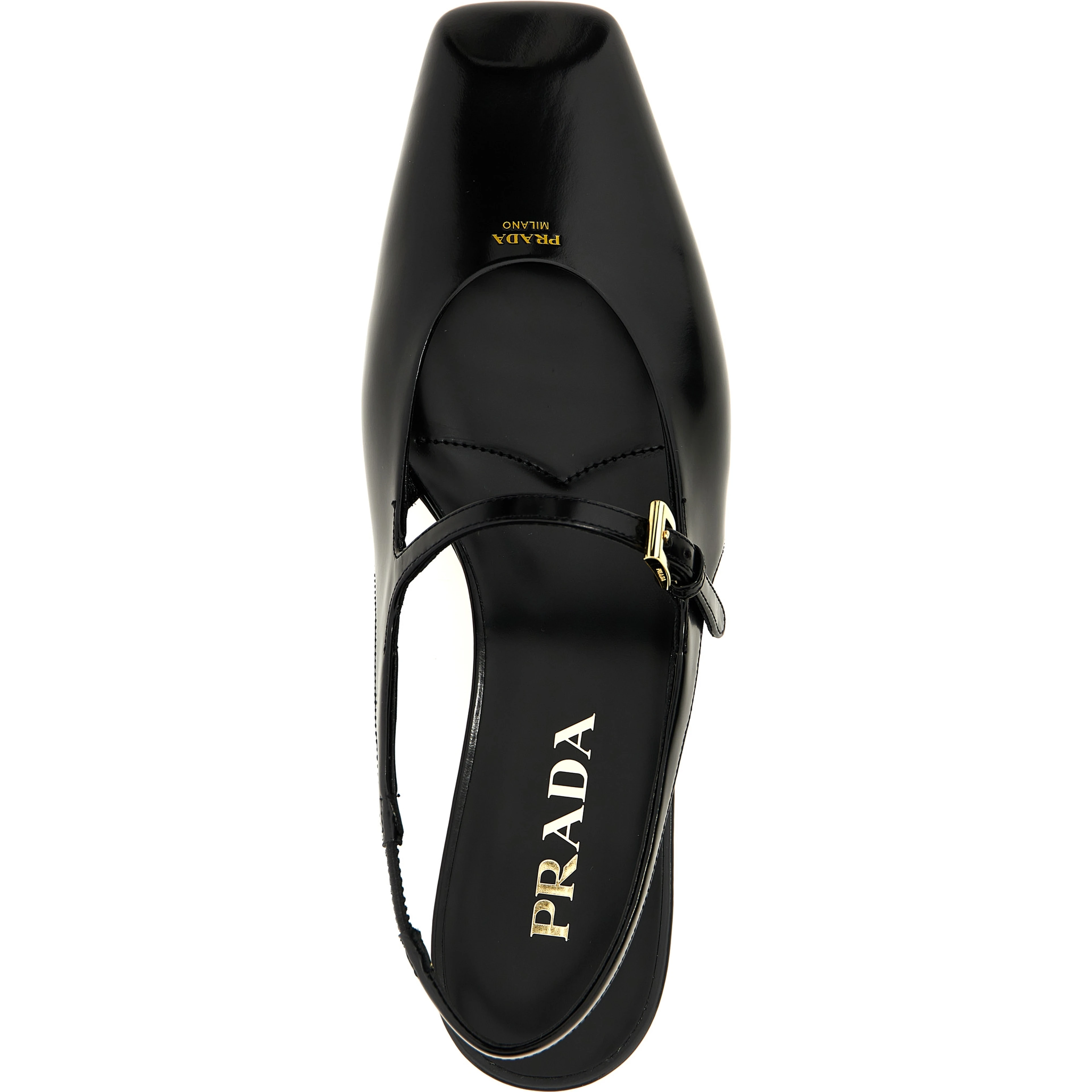 Black Calfskin Ballet Flats