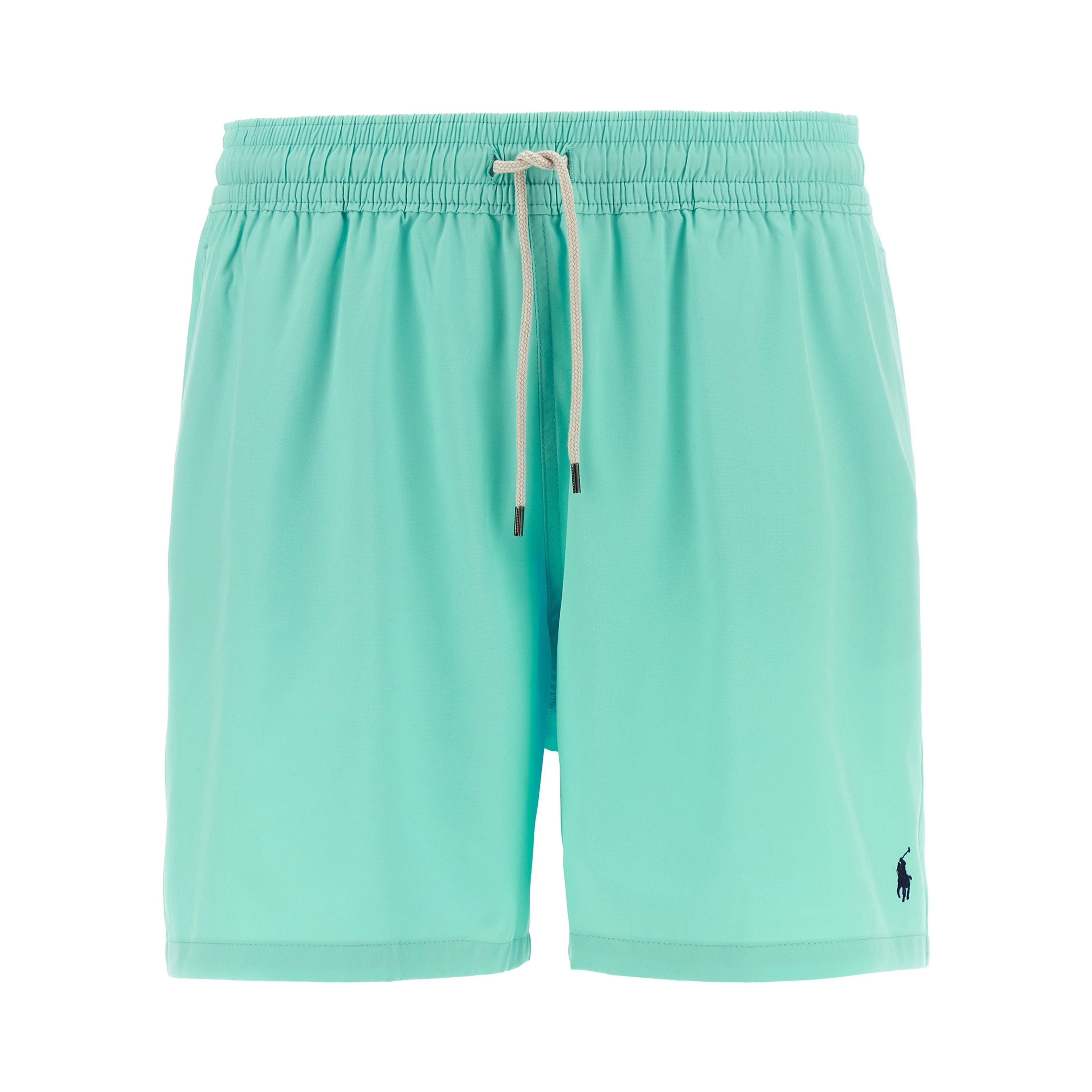 Blue Polyester Shorts