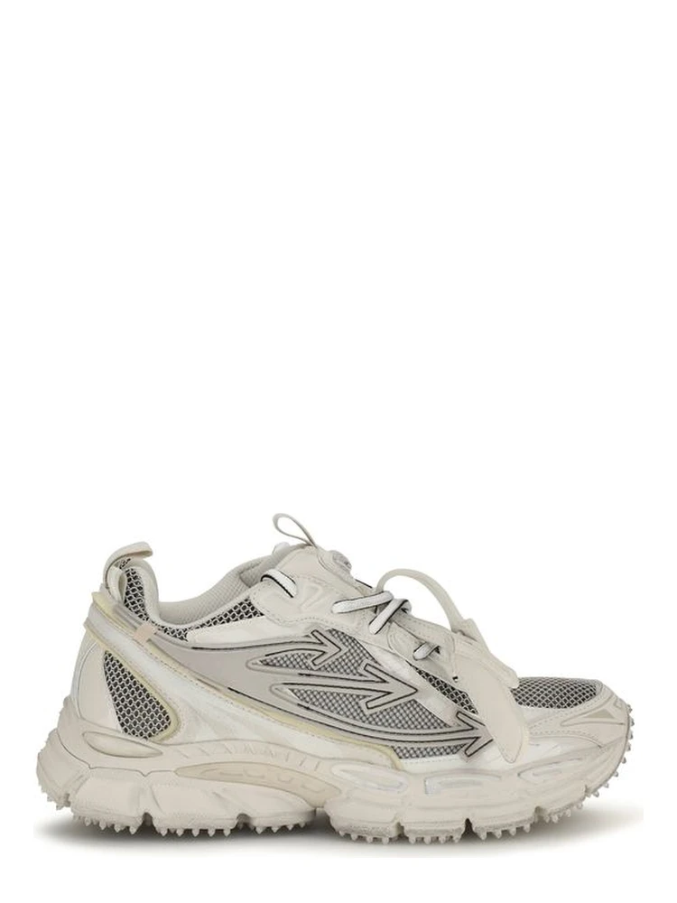 Beige Acetate Athletic Sneakers