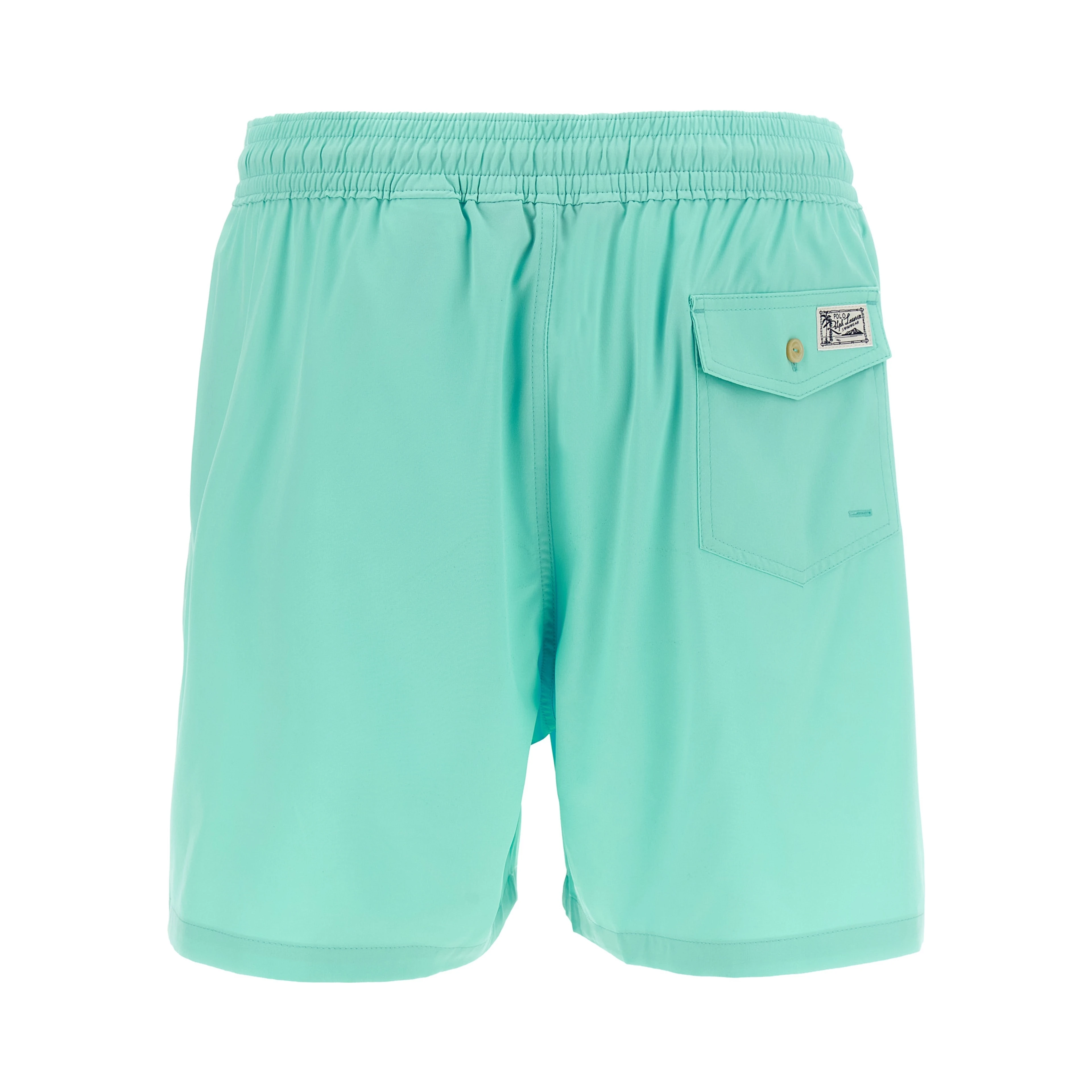Blue Polyester Shorts