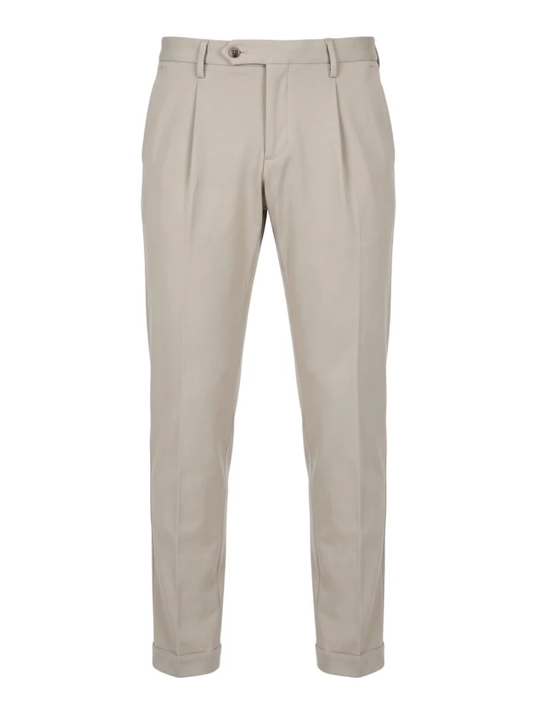 Beige Viscose Men Pant