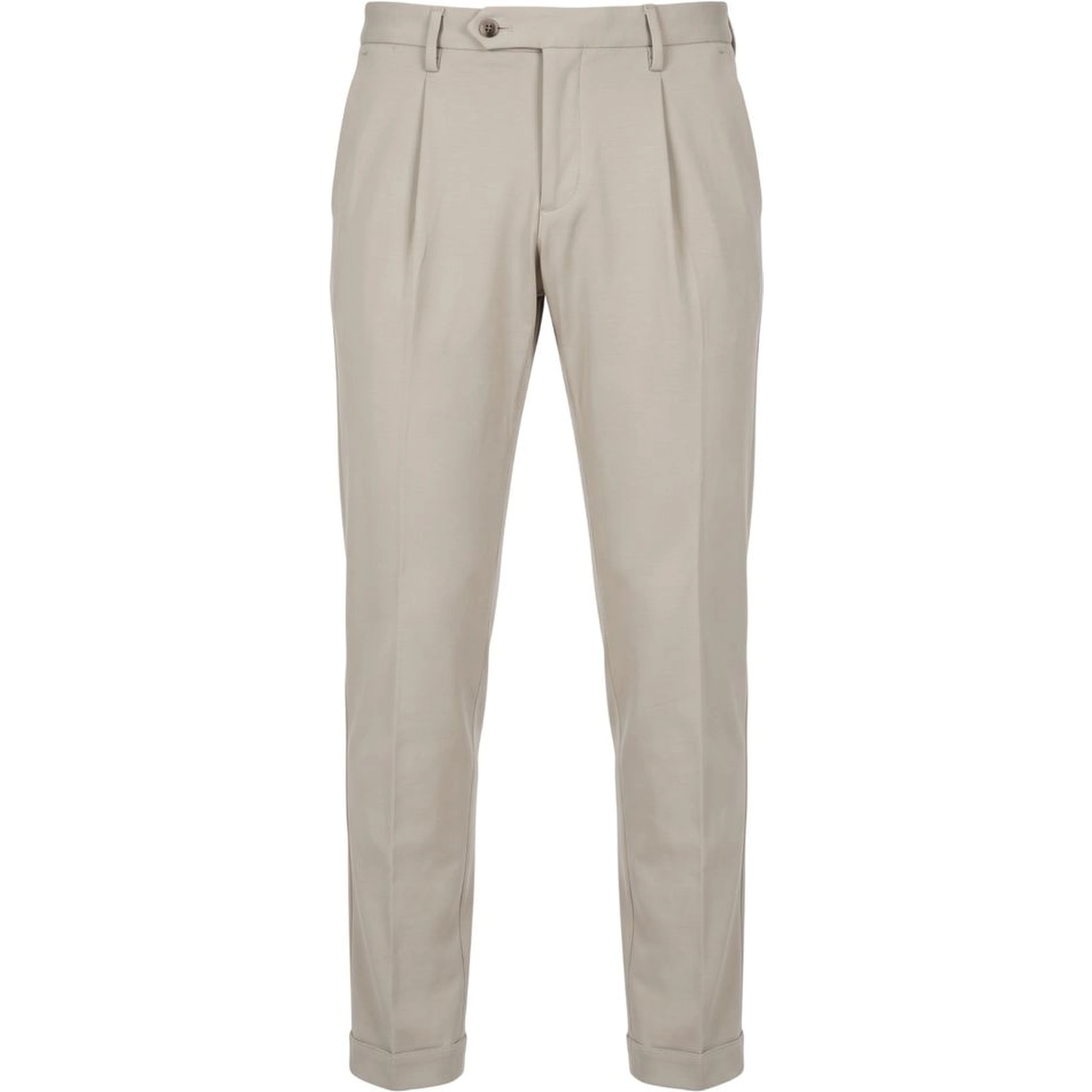 Beige Viscose Men Pant