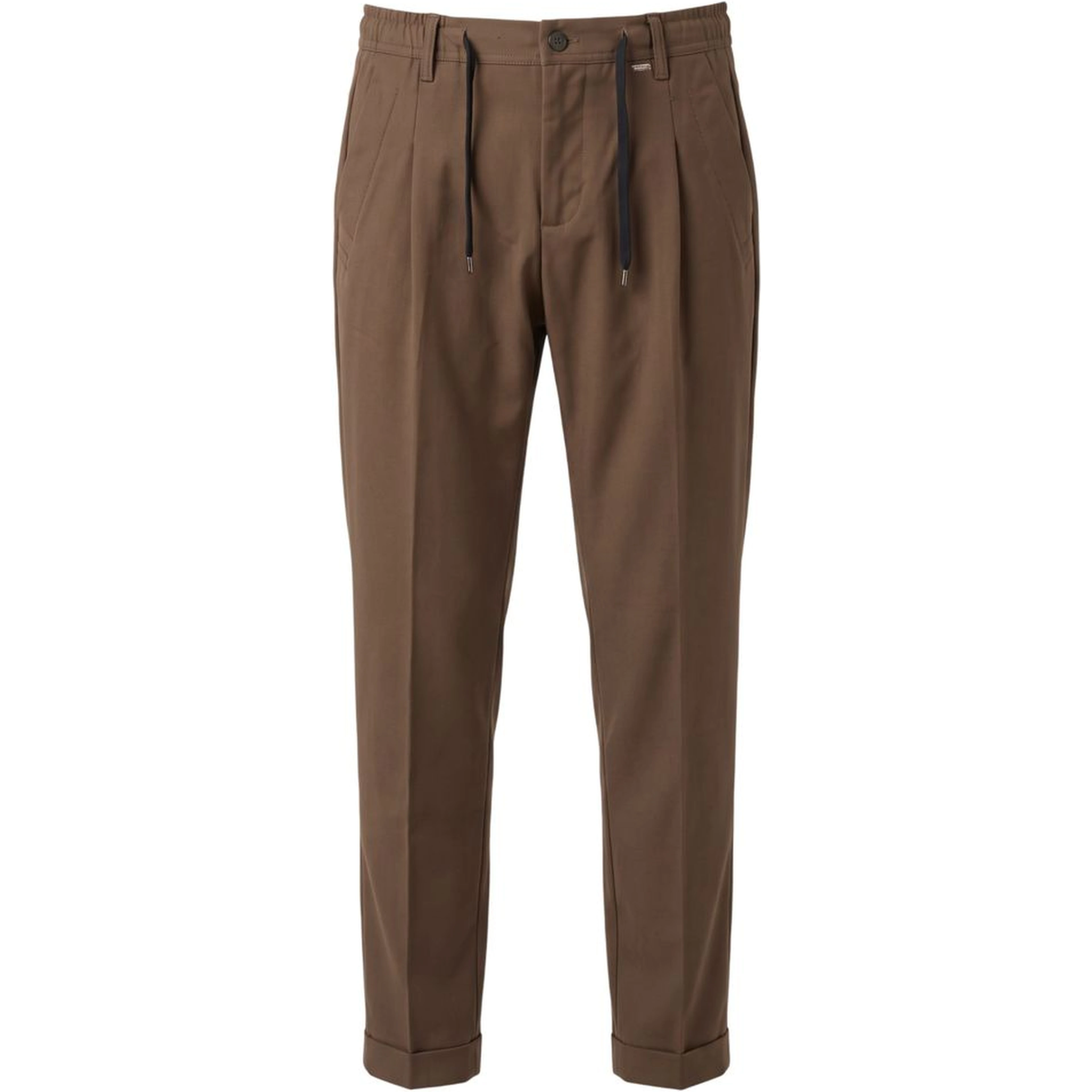 Brown Cotton Mens Pants