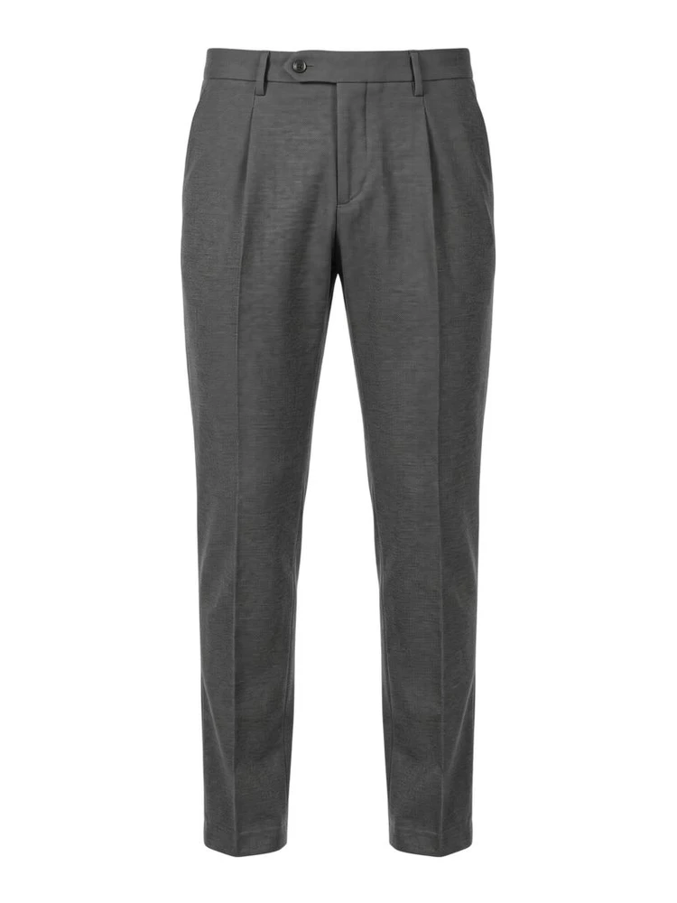 Grey Viscose Men Pant