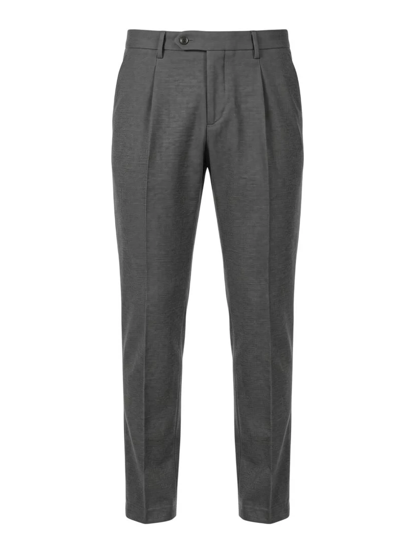 Grey Viscose Men Pant