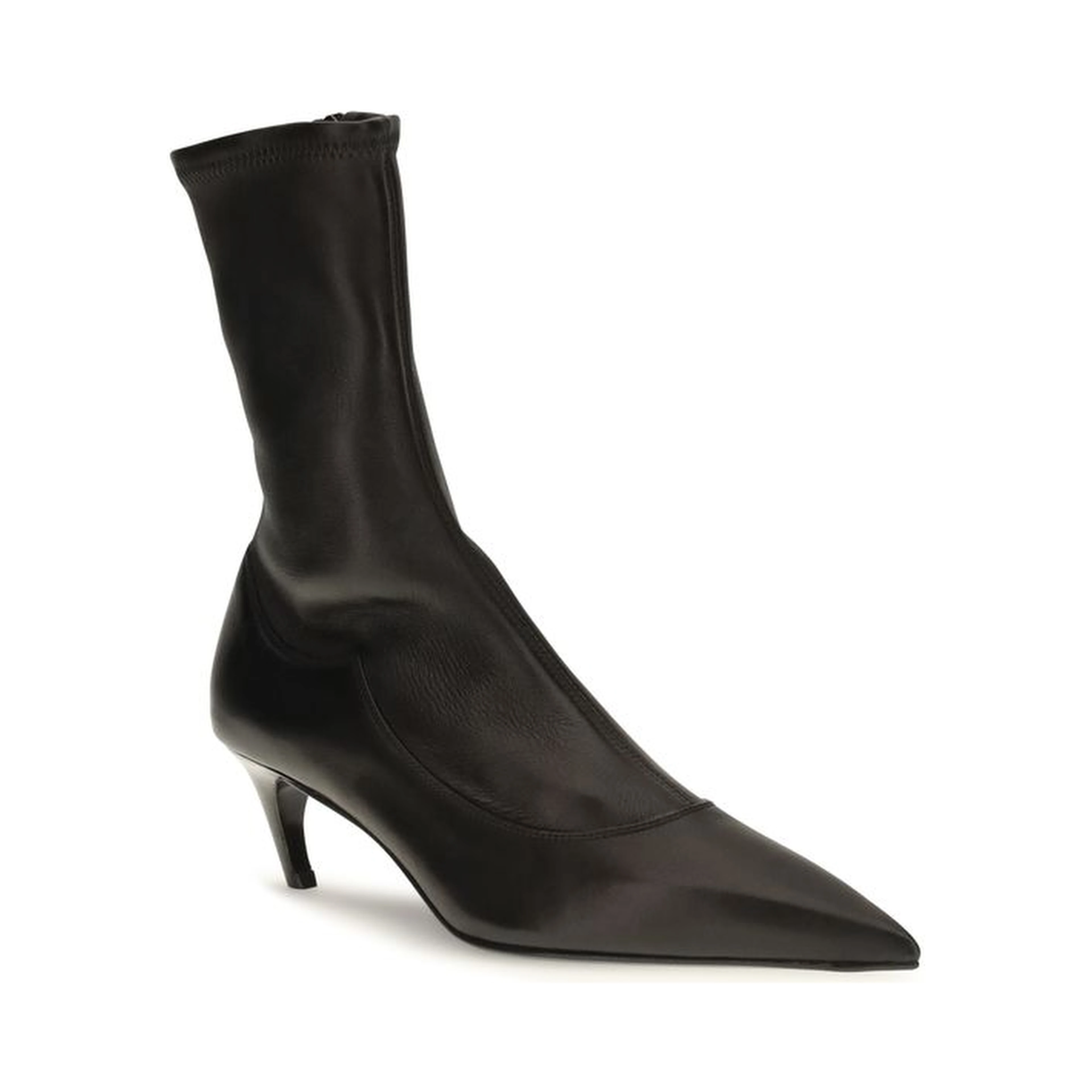 Black Calf Leather Bos Taurus Ankle Boots
