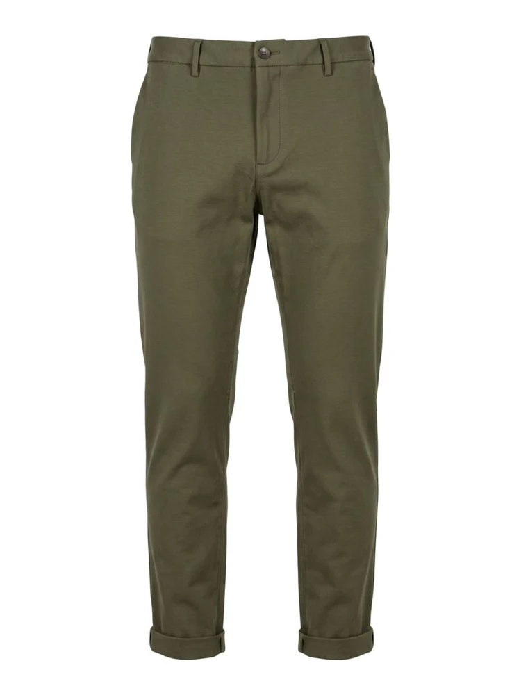 Green Viscose Men Pant