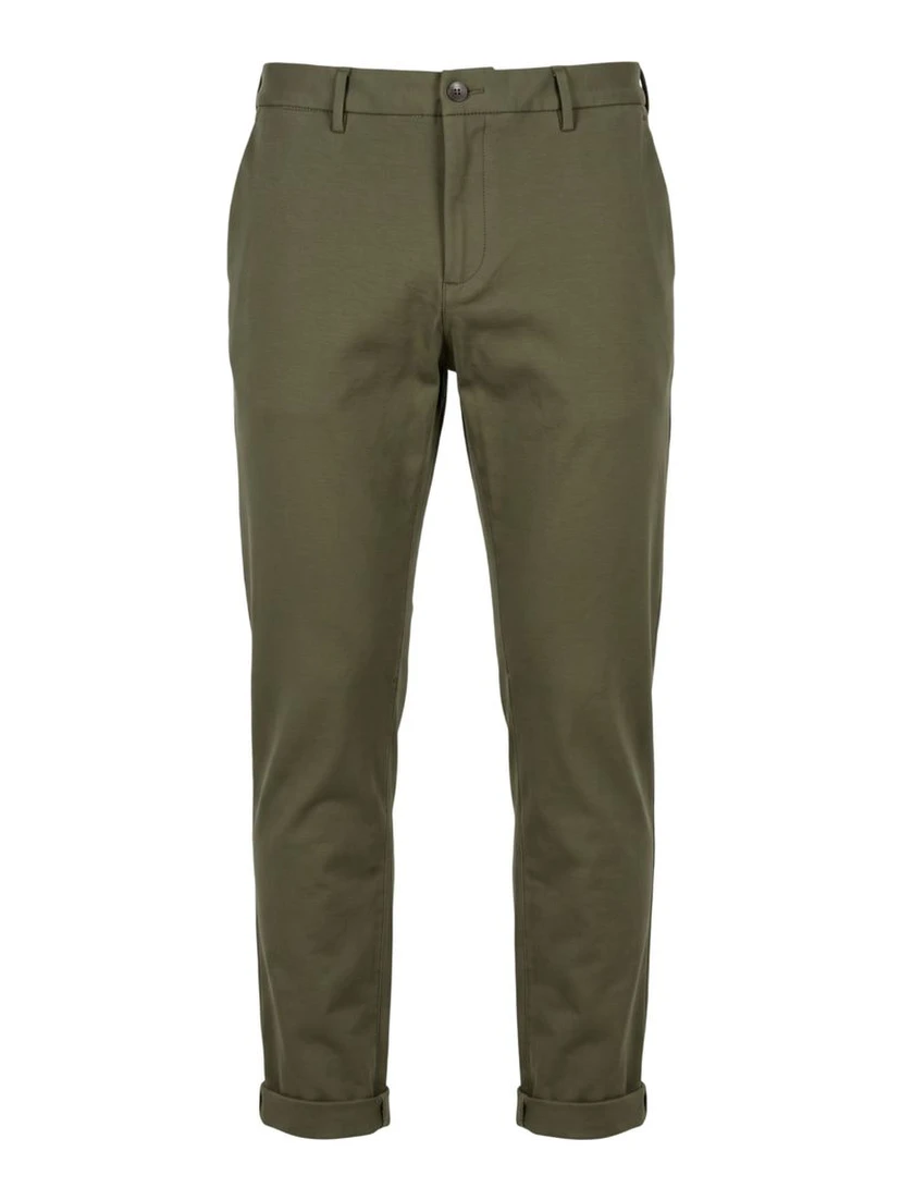 Green Viscose Men Pant