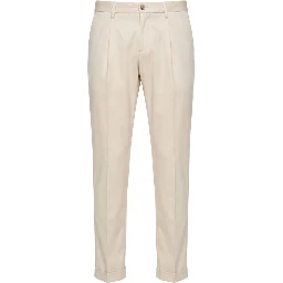 White Viscose Men Pants