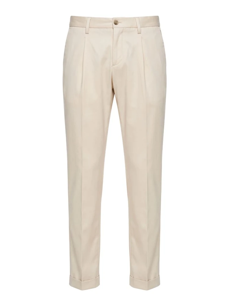 White Viscose Men Pants