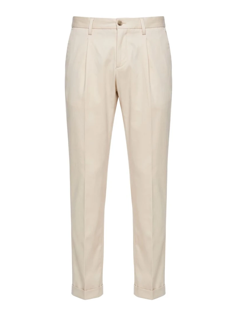 White Viscose Men Pants