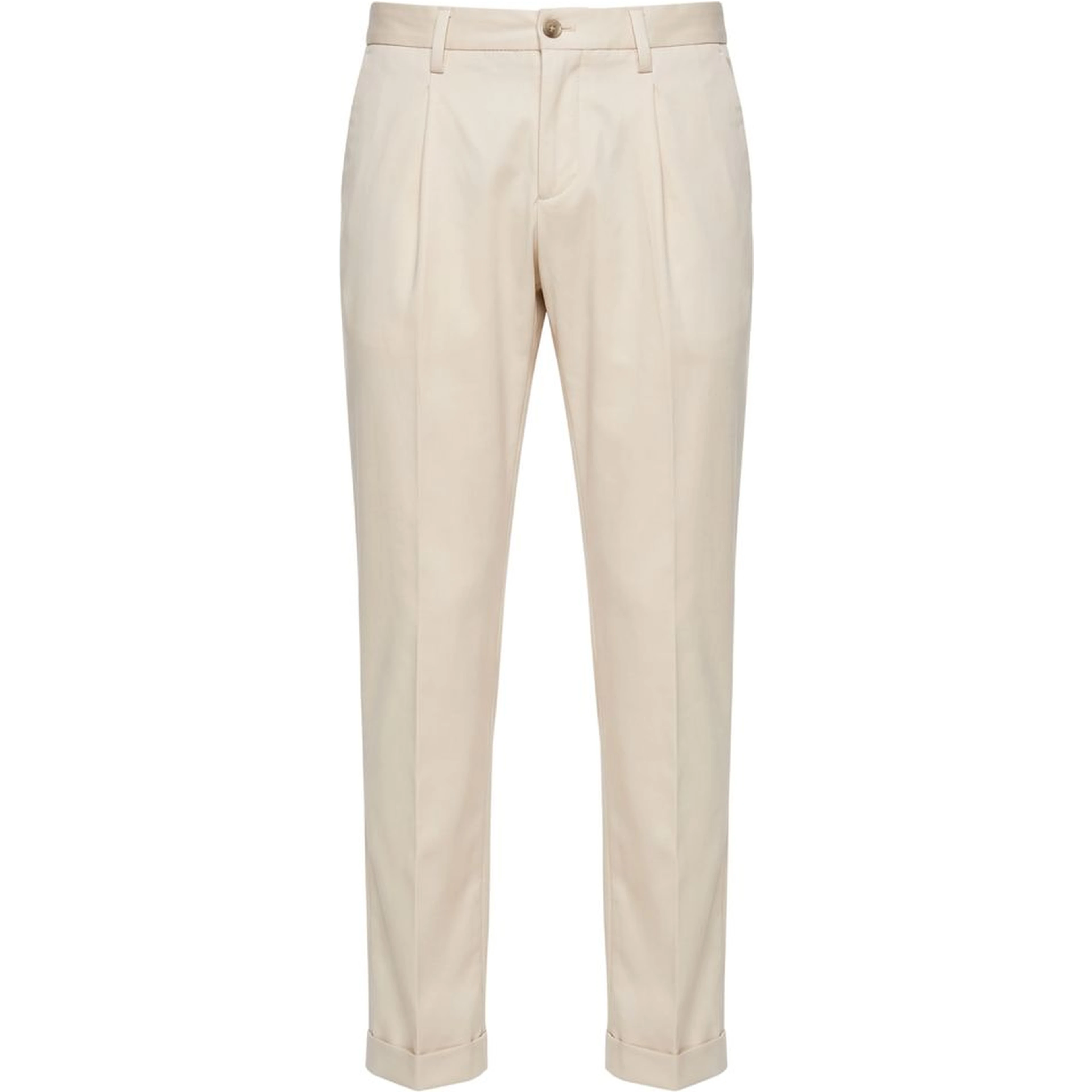 White Viscose Men Pants