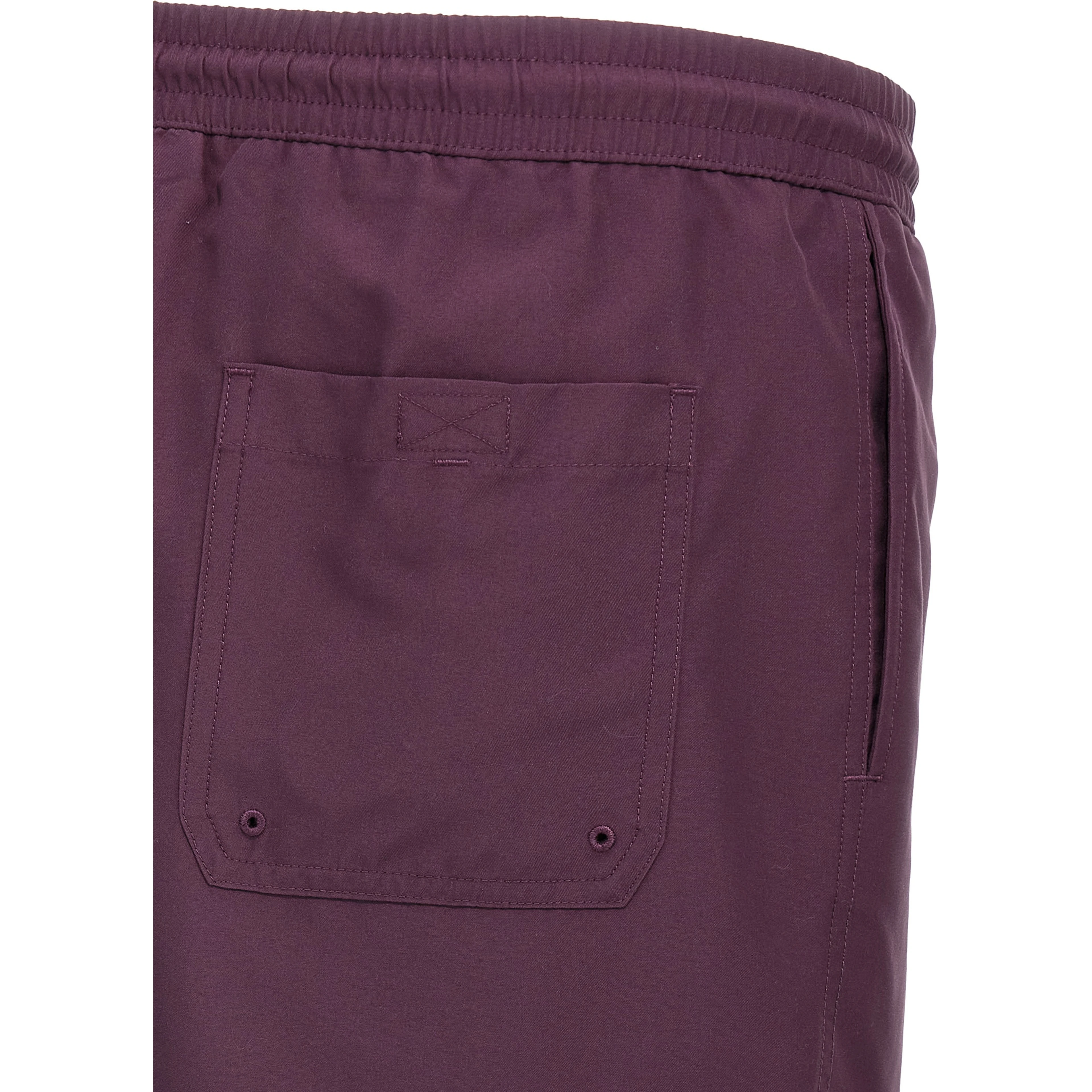 Purple Polyester Shorts