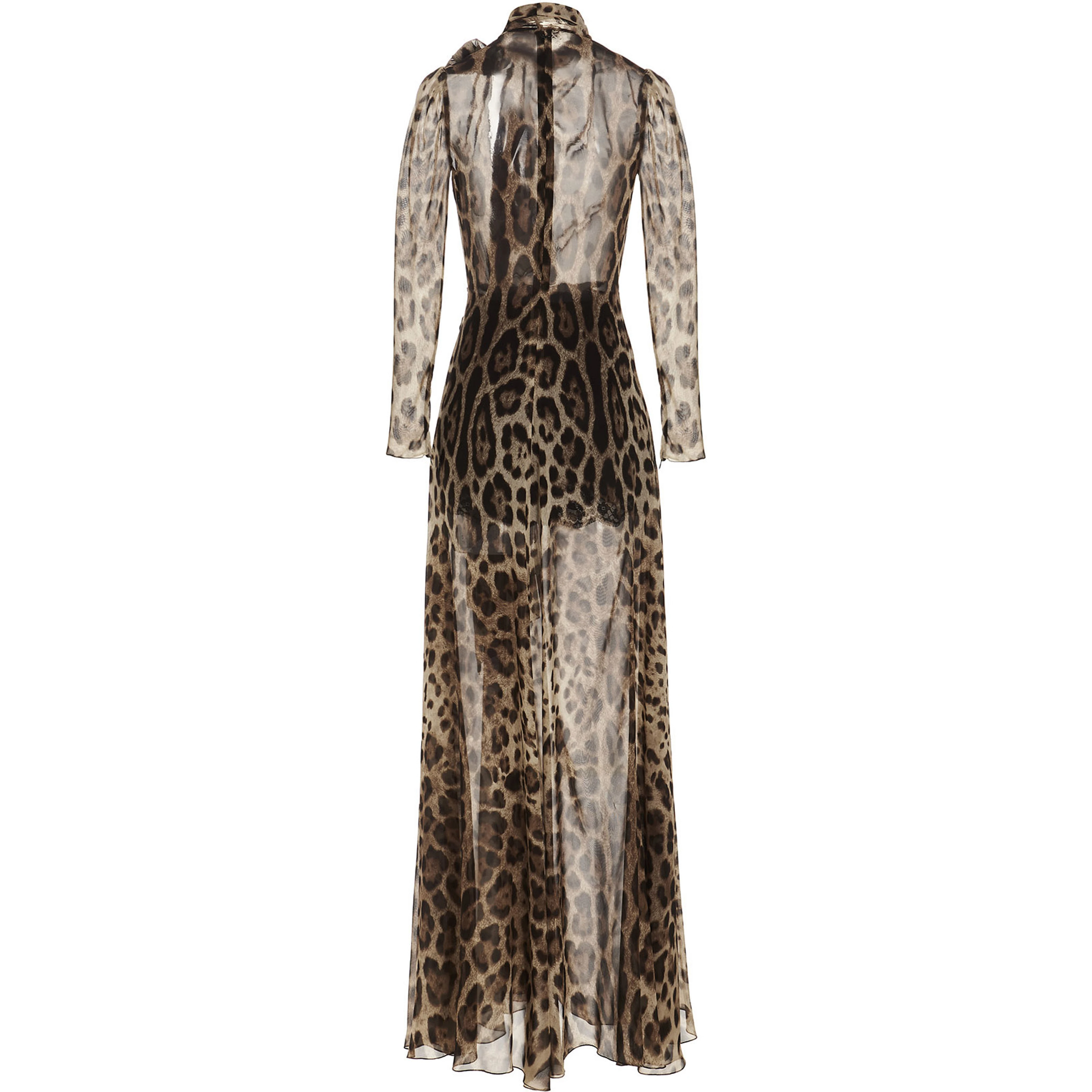 Brown Silk Casual Dress