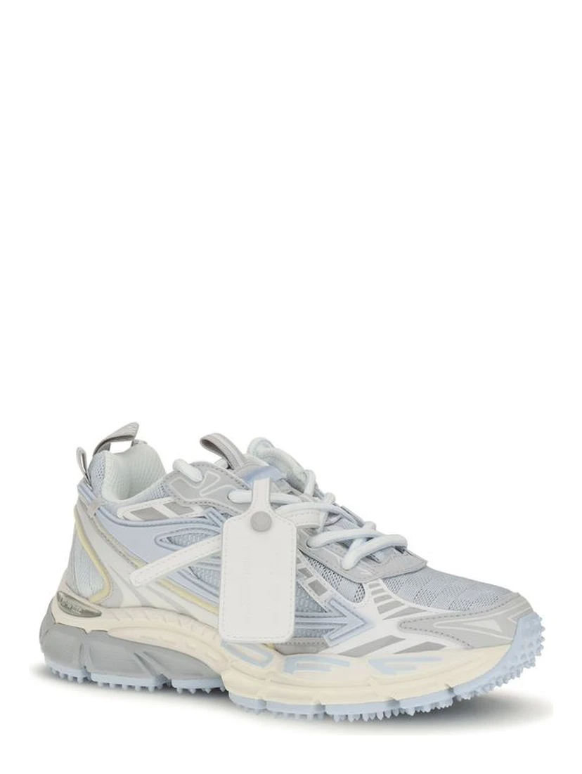 Gray Fabric Athletic Sneakers