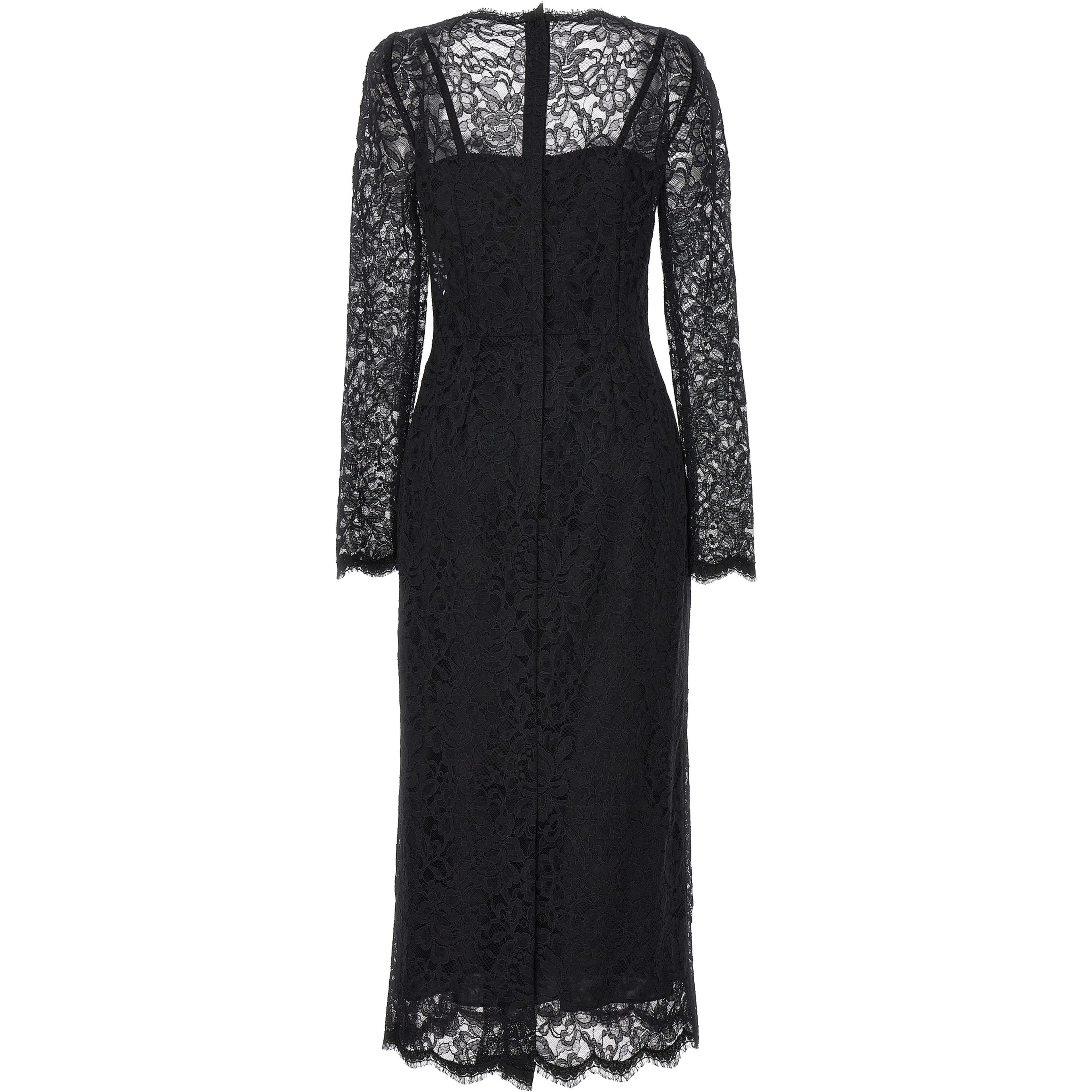 Black Polyamide Casual Dress