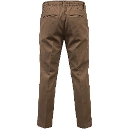 Brown Cotton Mens Pants