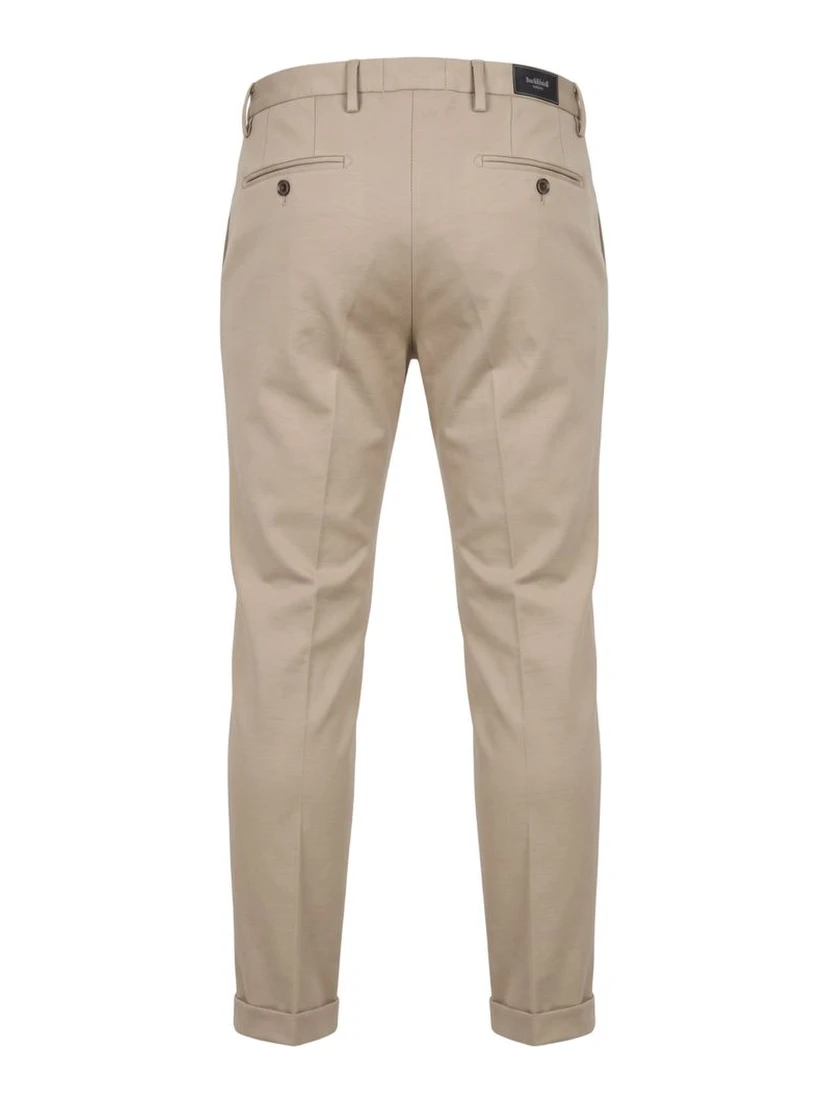 Beige Viscose Men Pant