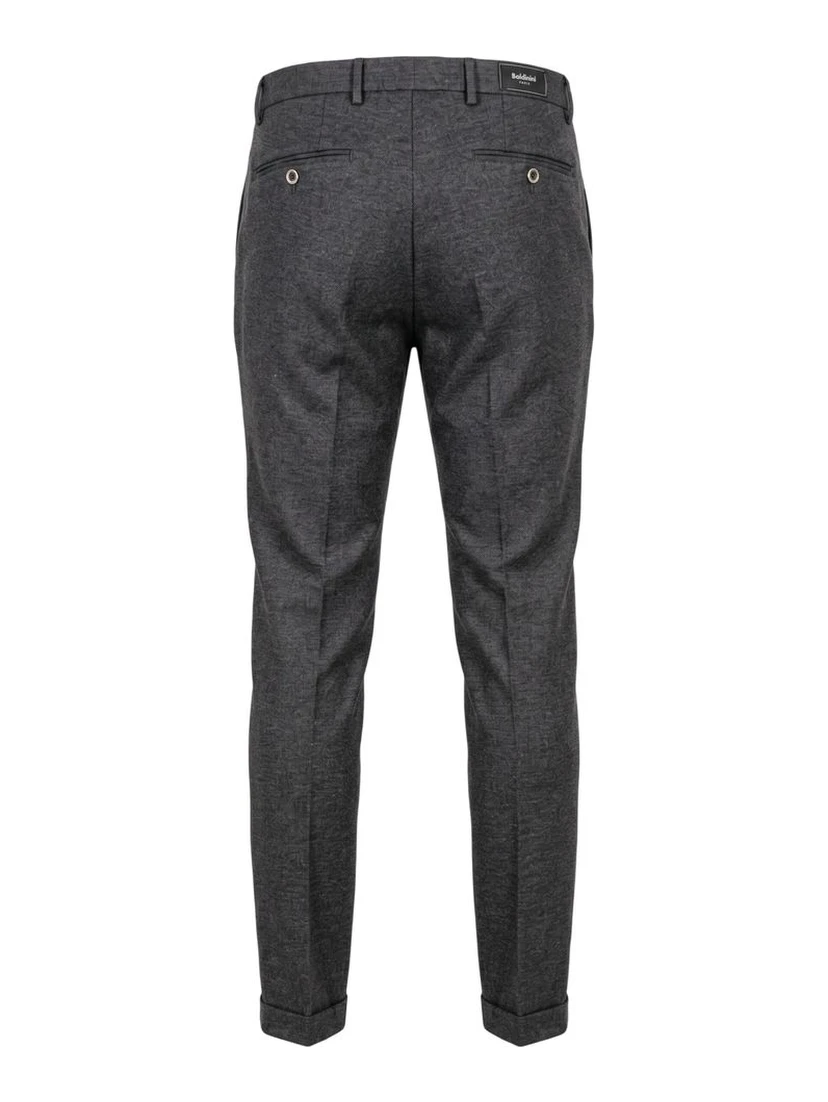 Grey Viscose Men Pant