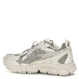 Beige Fabric Athletic Sneakers