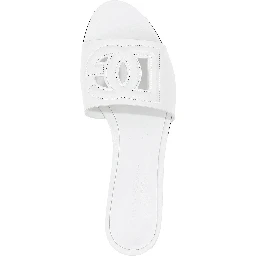 White Calfskin Slides