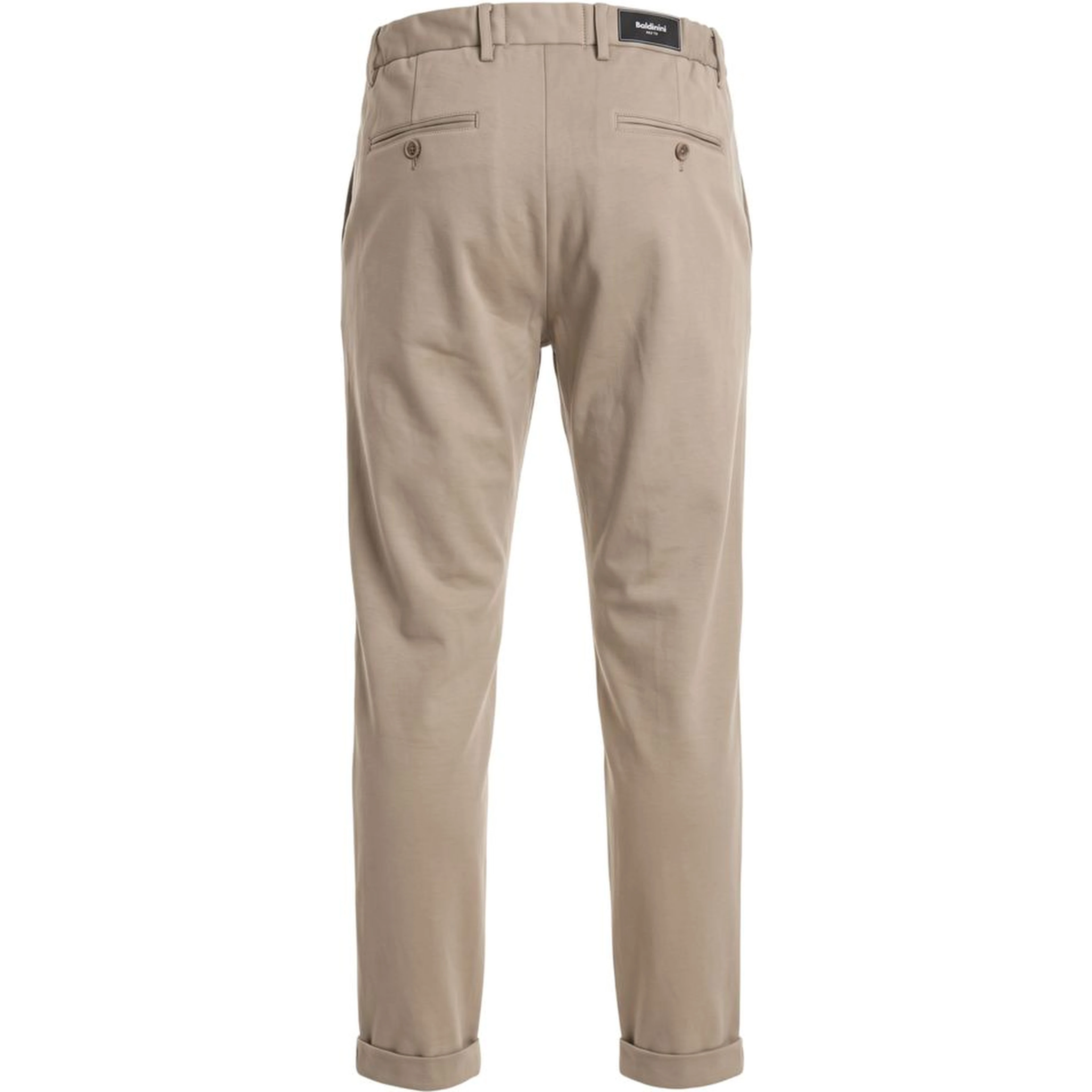 Beige Viscose Men Pants