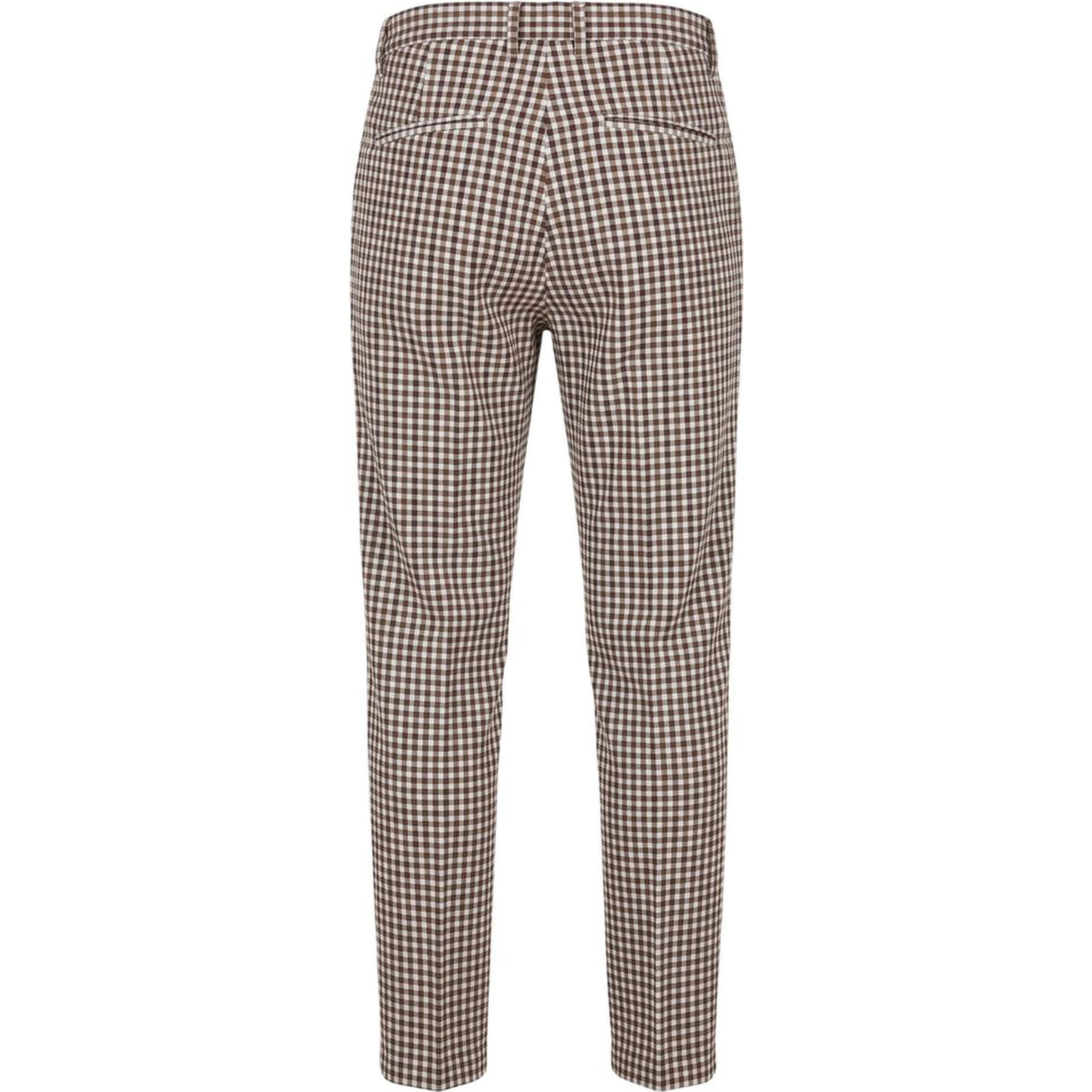 Brown Cotton Men Pant