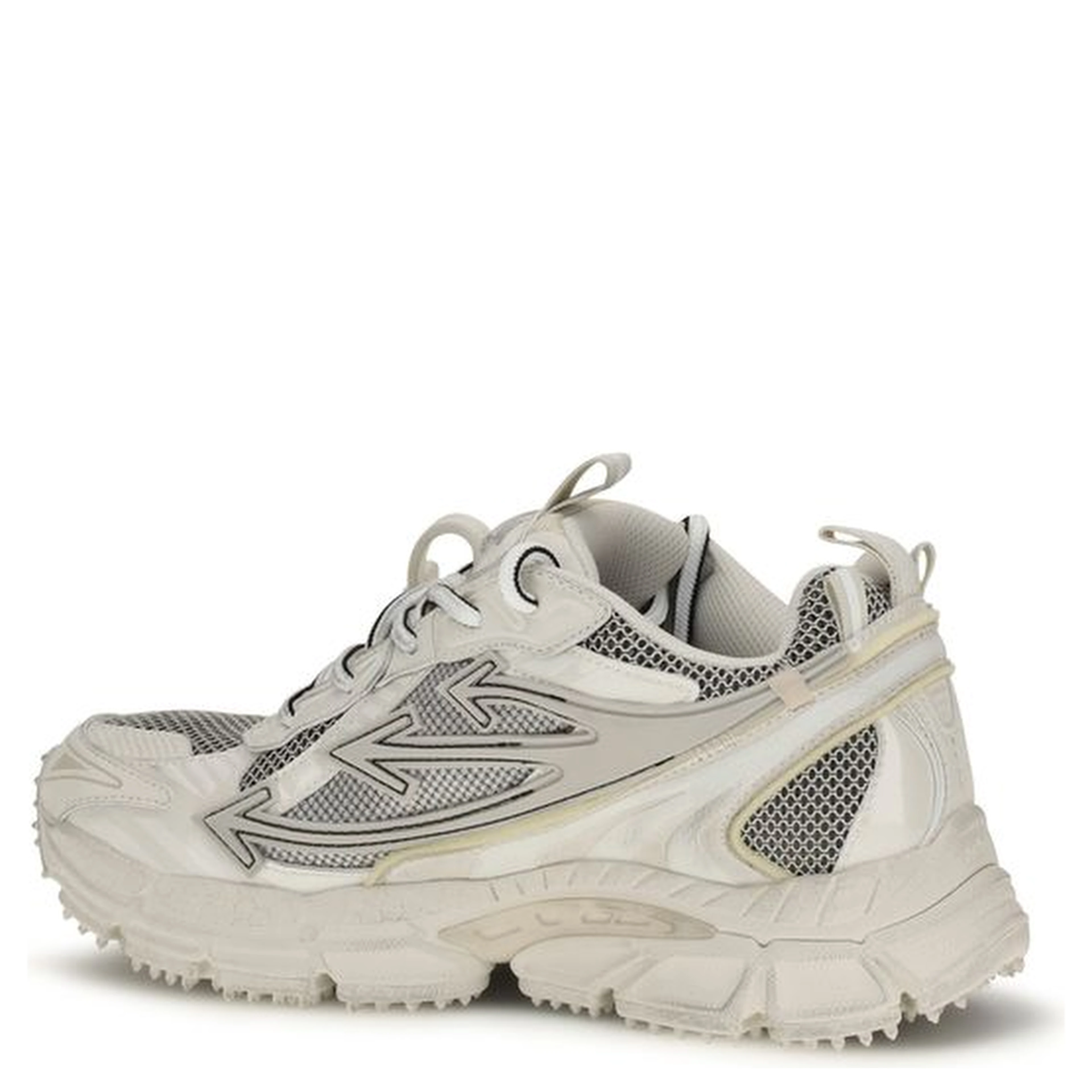 Beige Acetate Athletic Sneakers