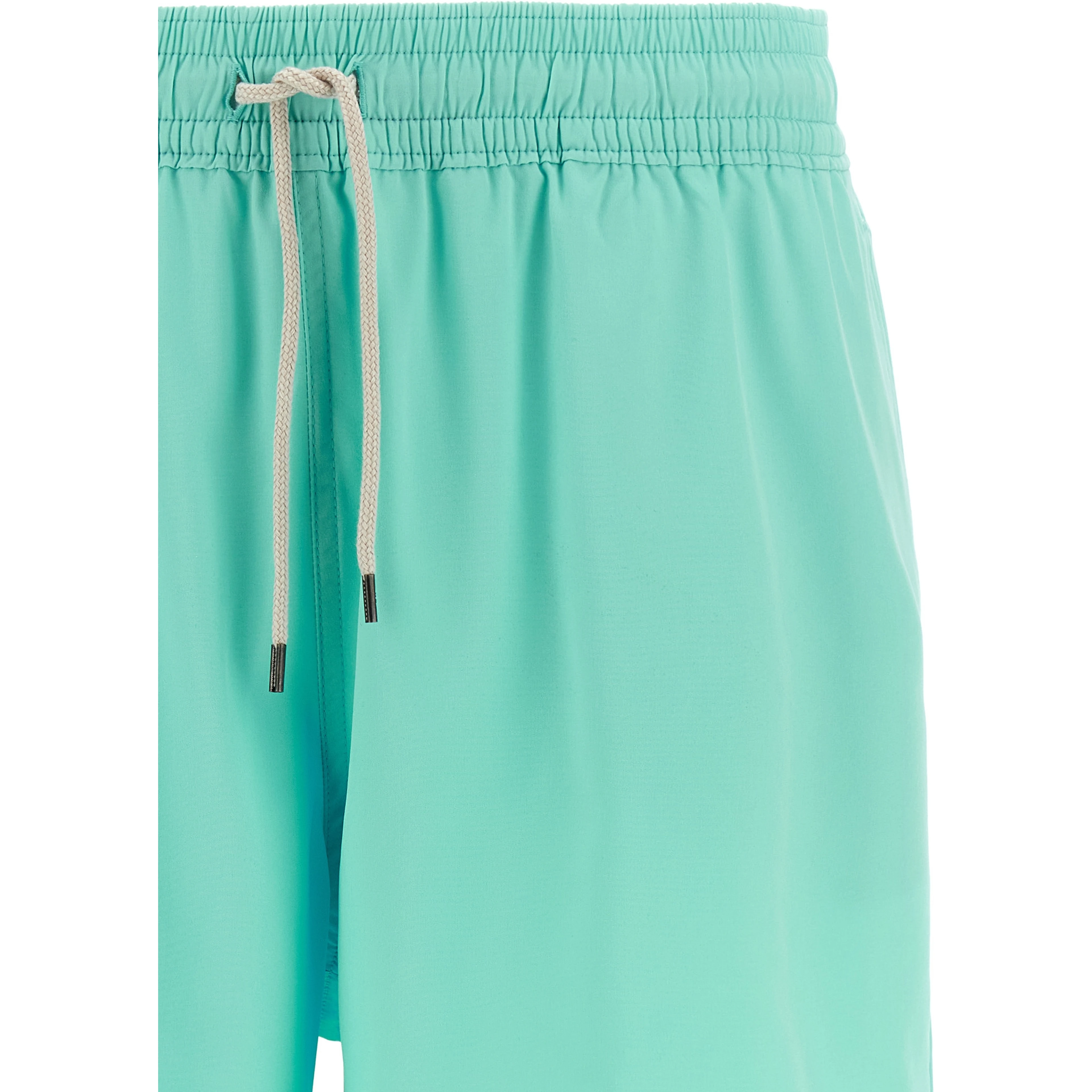 Blue Polyester Shorts