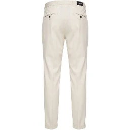 White Viscose Men Pants