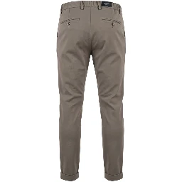 Grey Viscose Men Pant