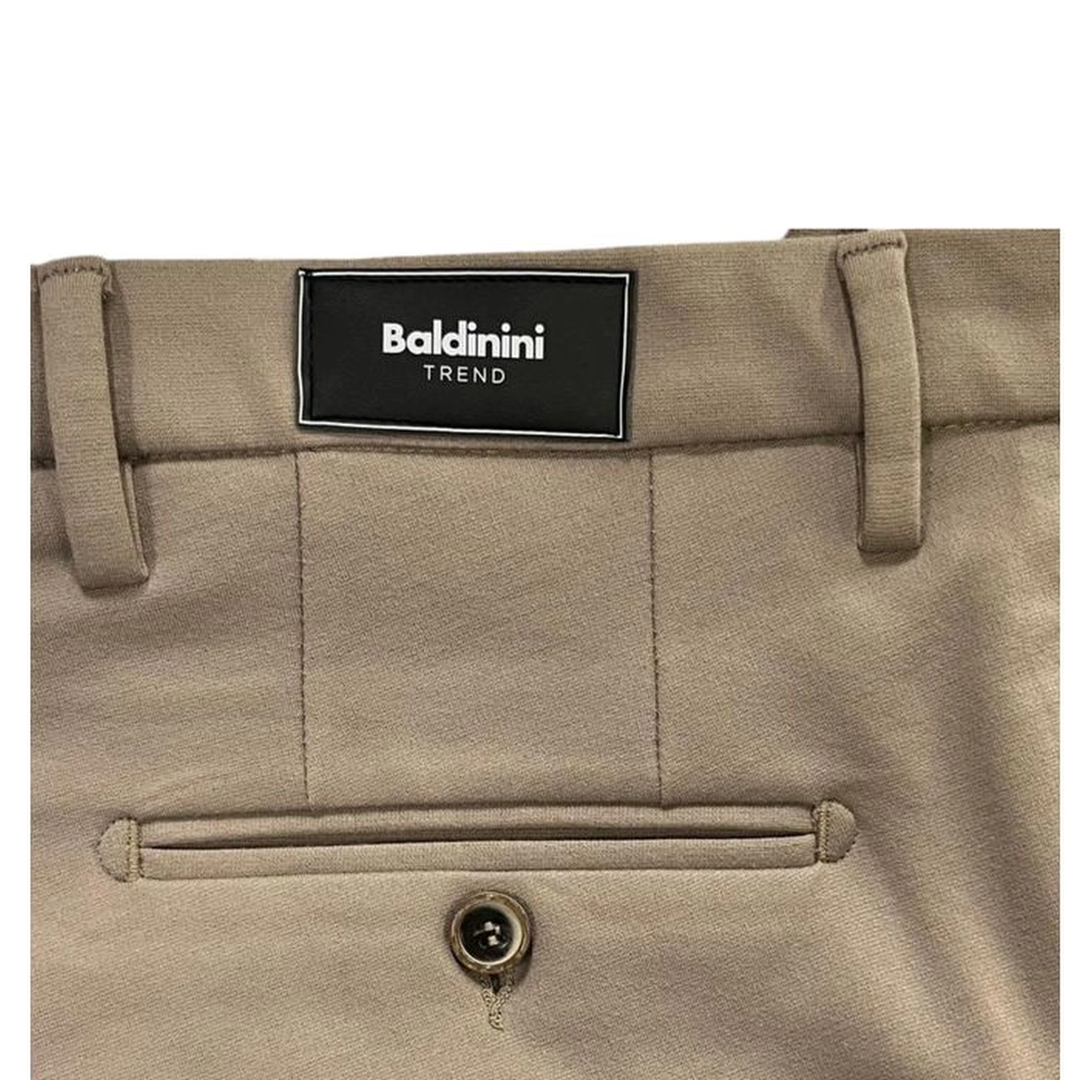 Beige Viscose Men Pant