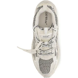 Beige Fabric Athletic Sneakers