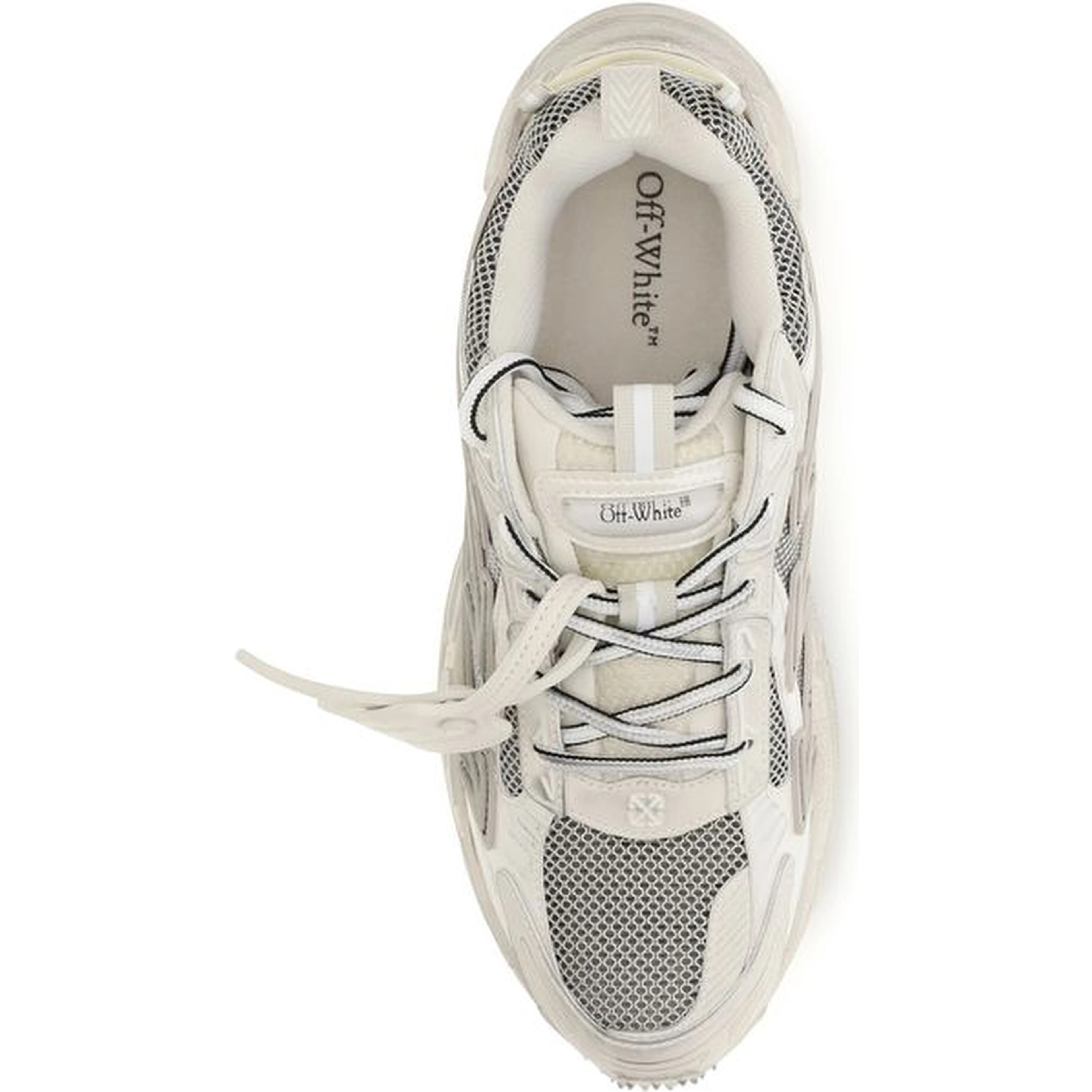 Beige Fabric Athletic Sneakers