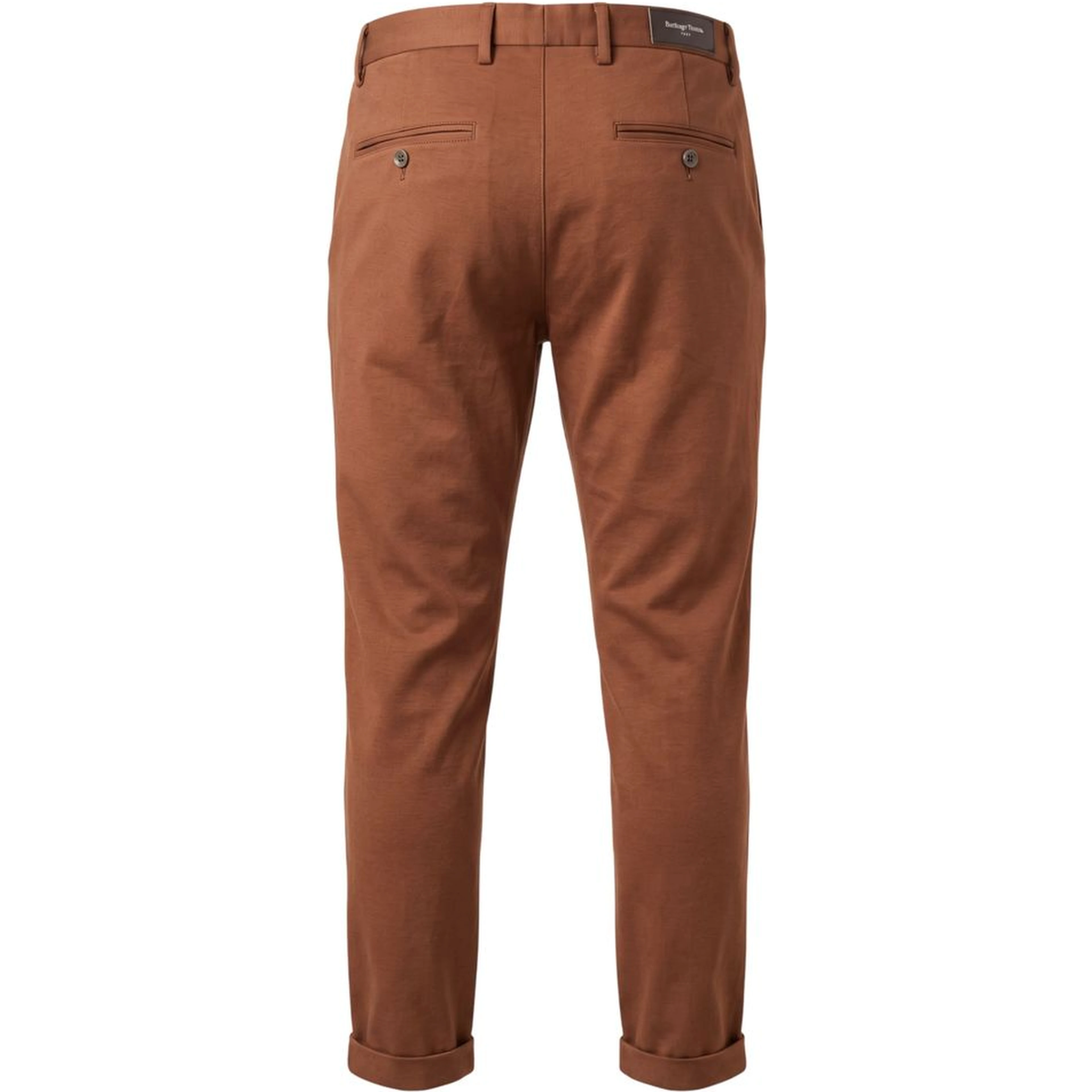Brown Viscose Men Pants